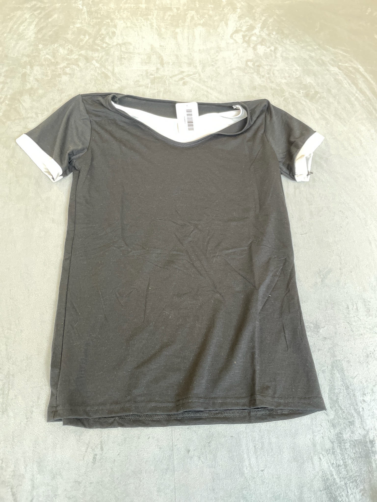 Black Jersey Knit T-Shirt