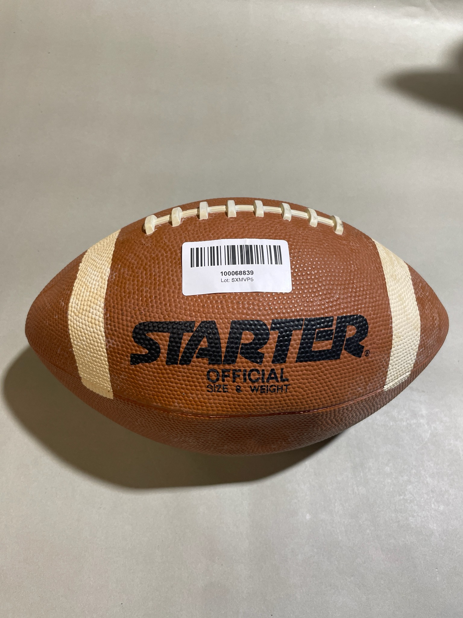 Starter Brown Pebbled Grip American Football Size Official Size