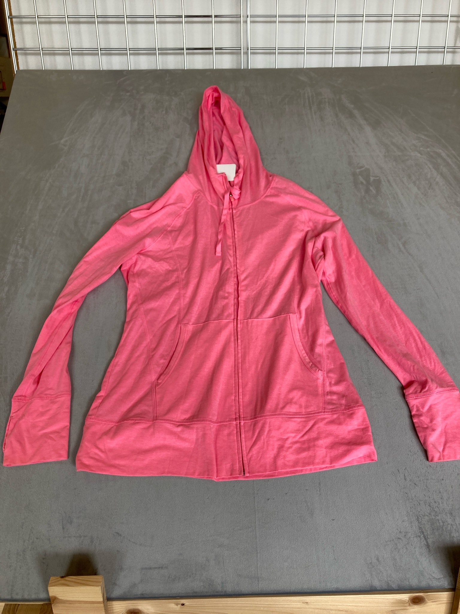 Danskin Now Pink Polyester-Cotton-Spandex Hoodie Size L/G (12-14)