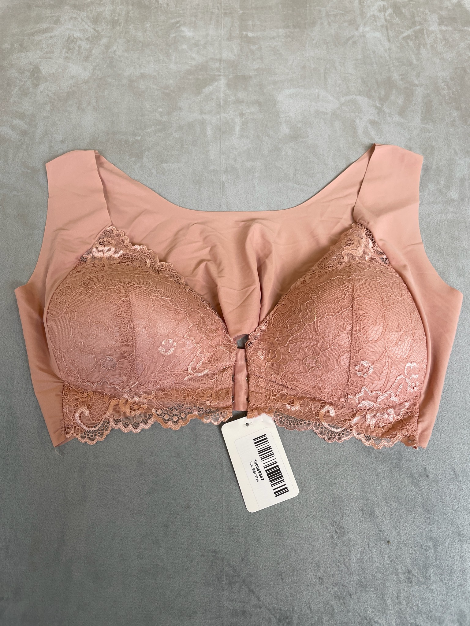 Blush Lace Longline Bra