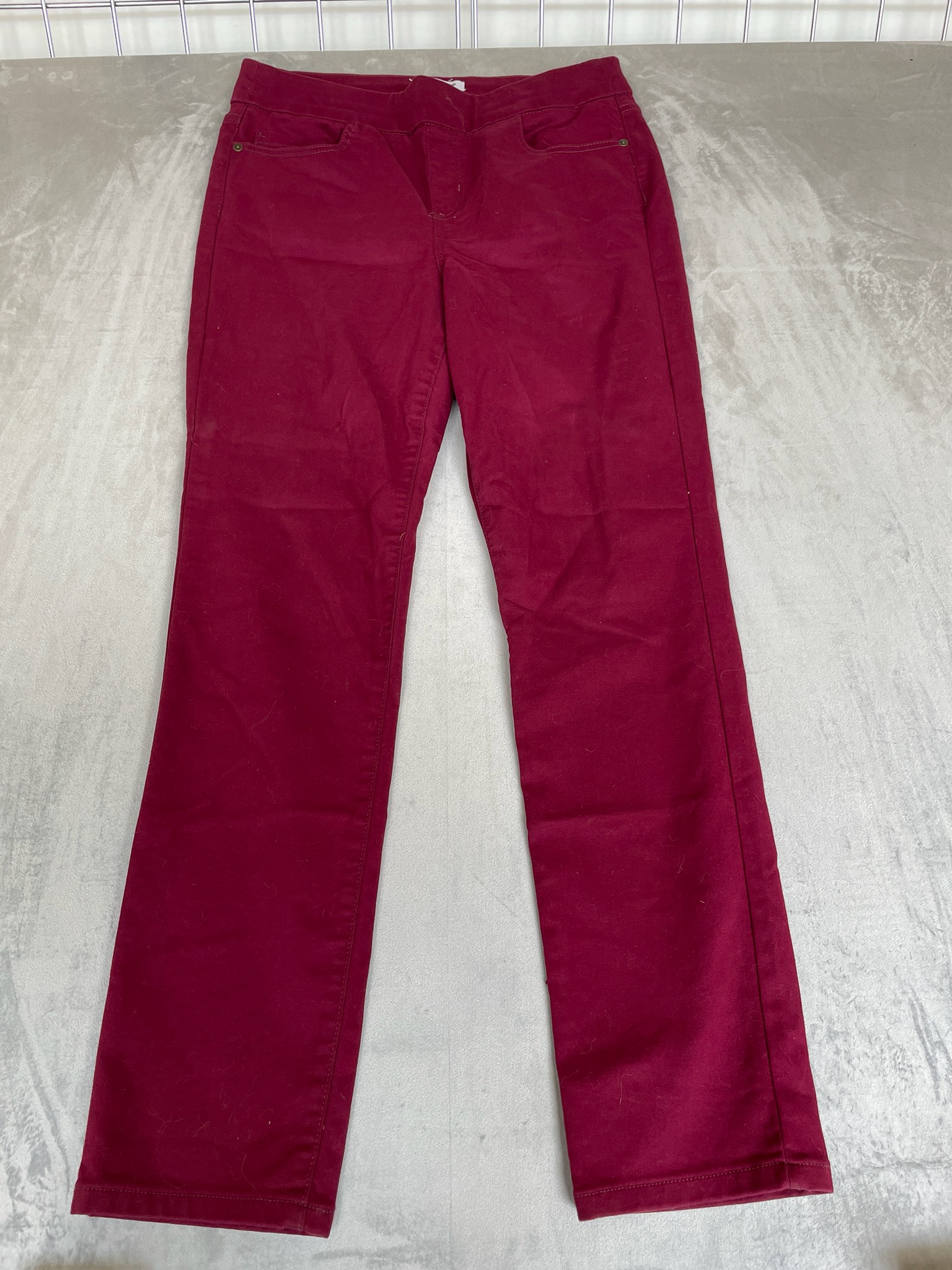 Liz Claiborne Burgundy Twill Pants Size Size 12