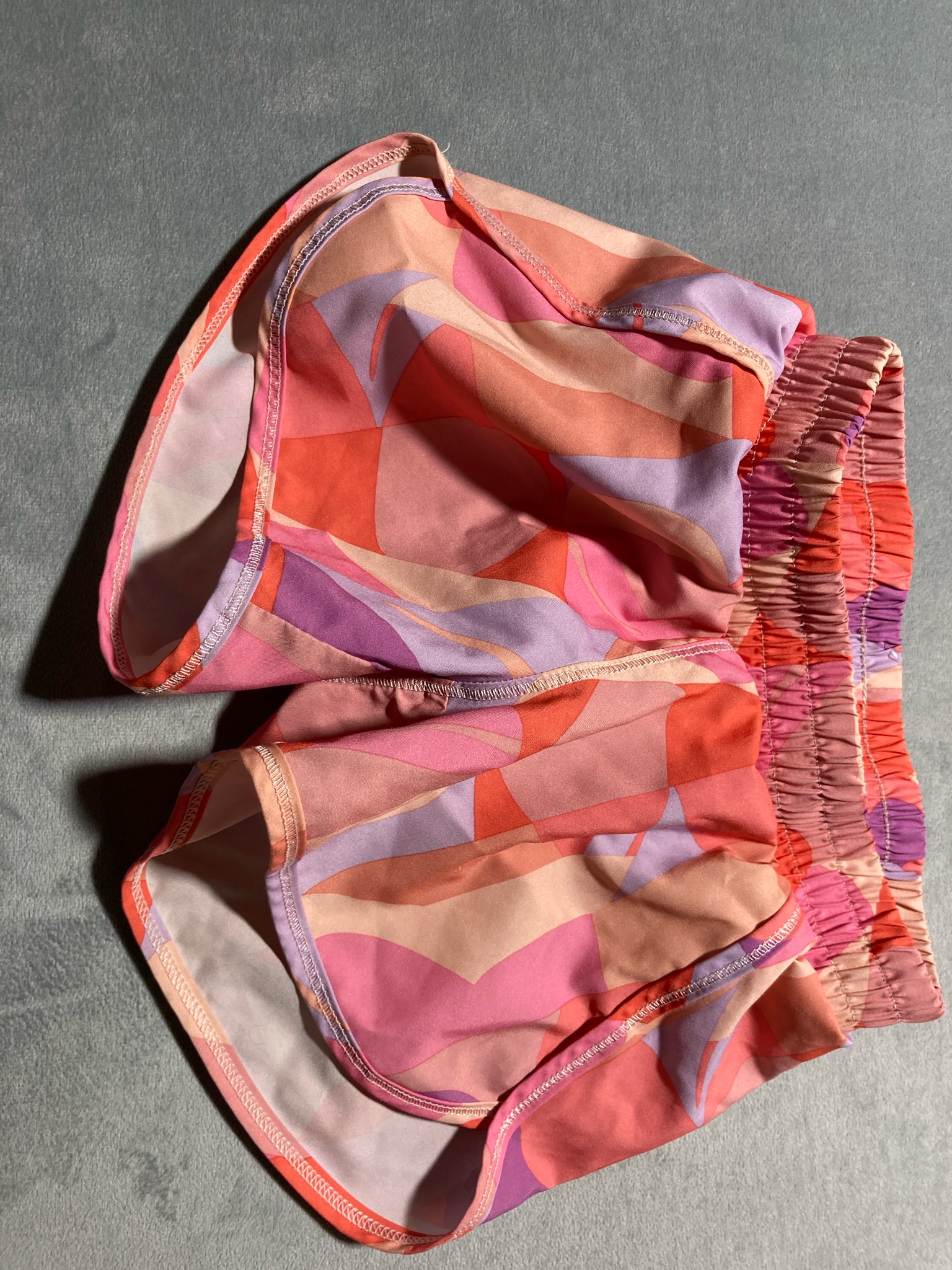 All in Motion Pink Abstract Synthetic Shorts Size XS (4/5)