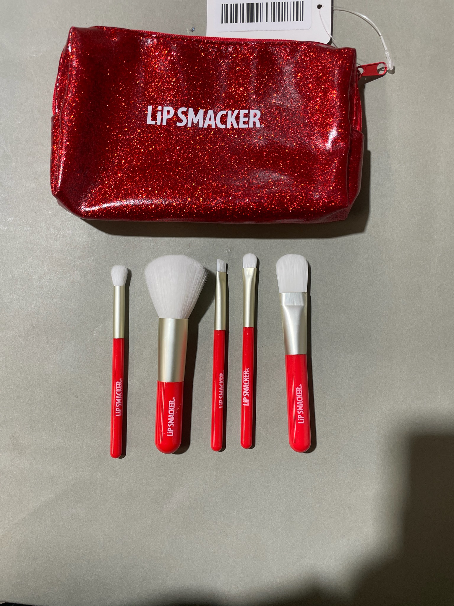 Lip Smacker Red 5-Piece Makeup Brush Set
