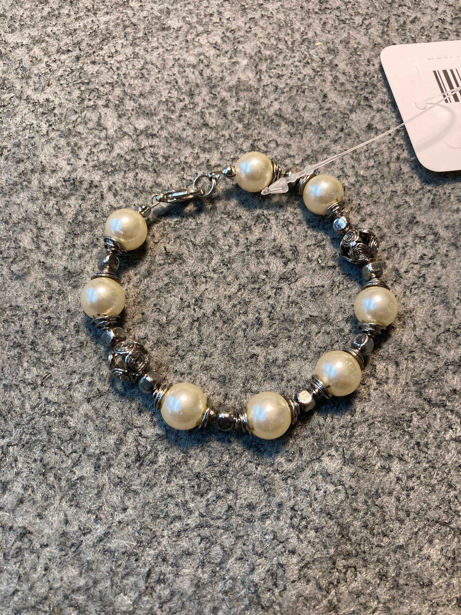 Ivory Faux Pearl Bracelet