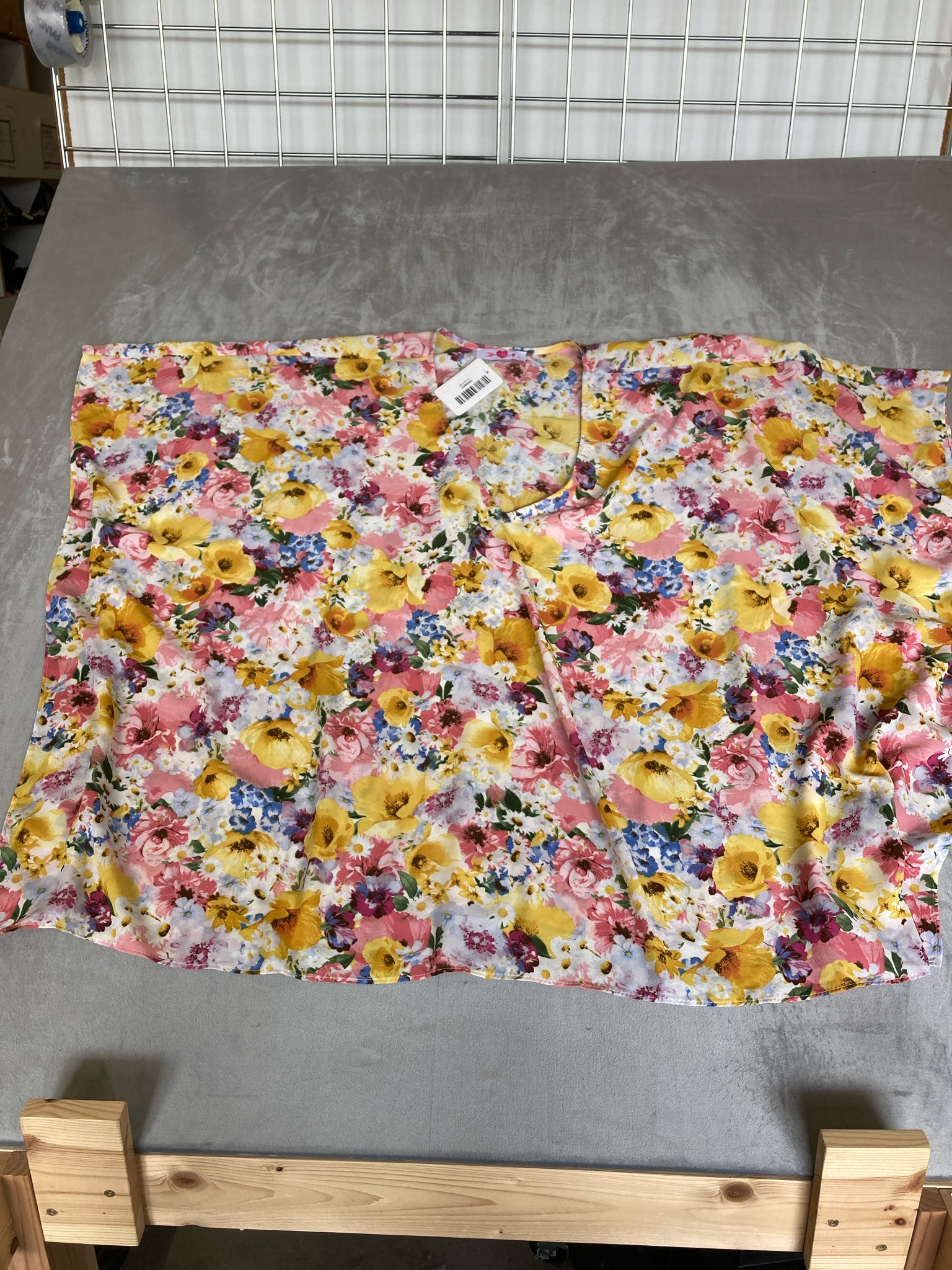 Buddy Love Pink Floral Lightweight Woven Sleeveless Top