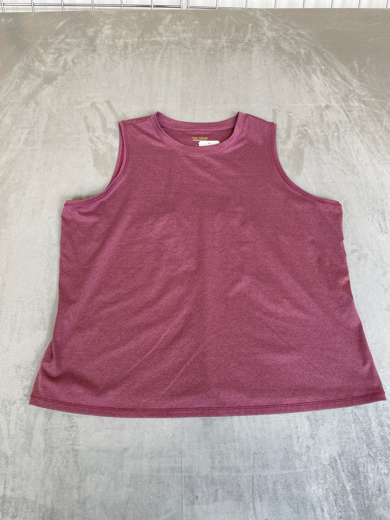 TEK GEAR Berry Heather Polyester-Blend Tank Top Size XL