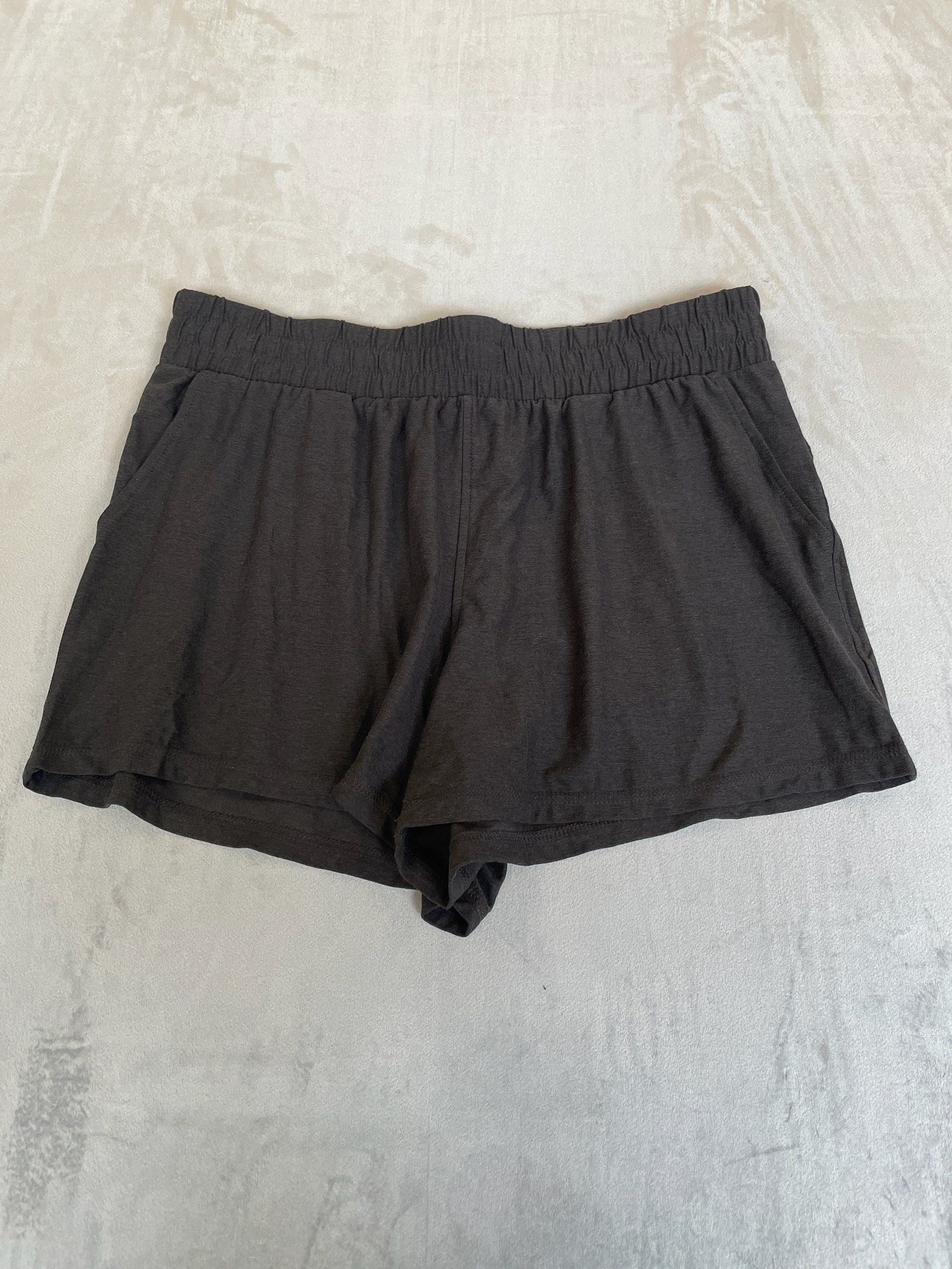 Athletic Works Dark Charcoal Jersey Shorts Size L (12-14)