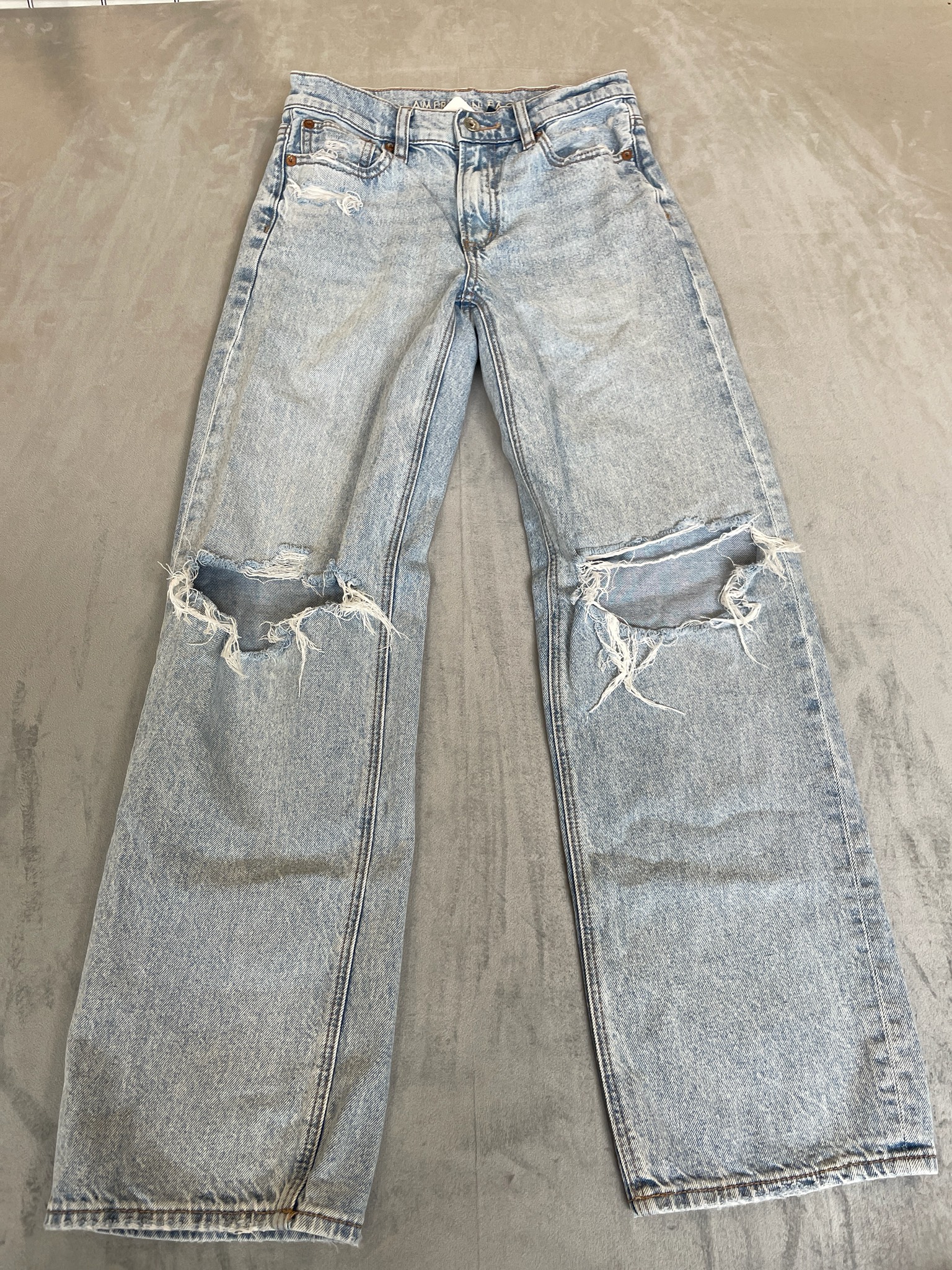 American Eagle Outfitters Light Blue Denim Jeans Size 00