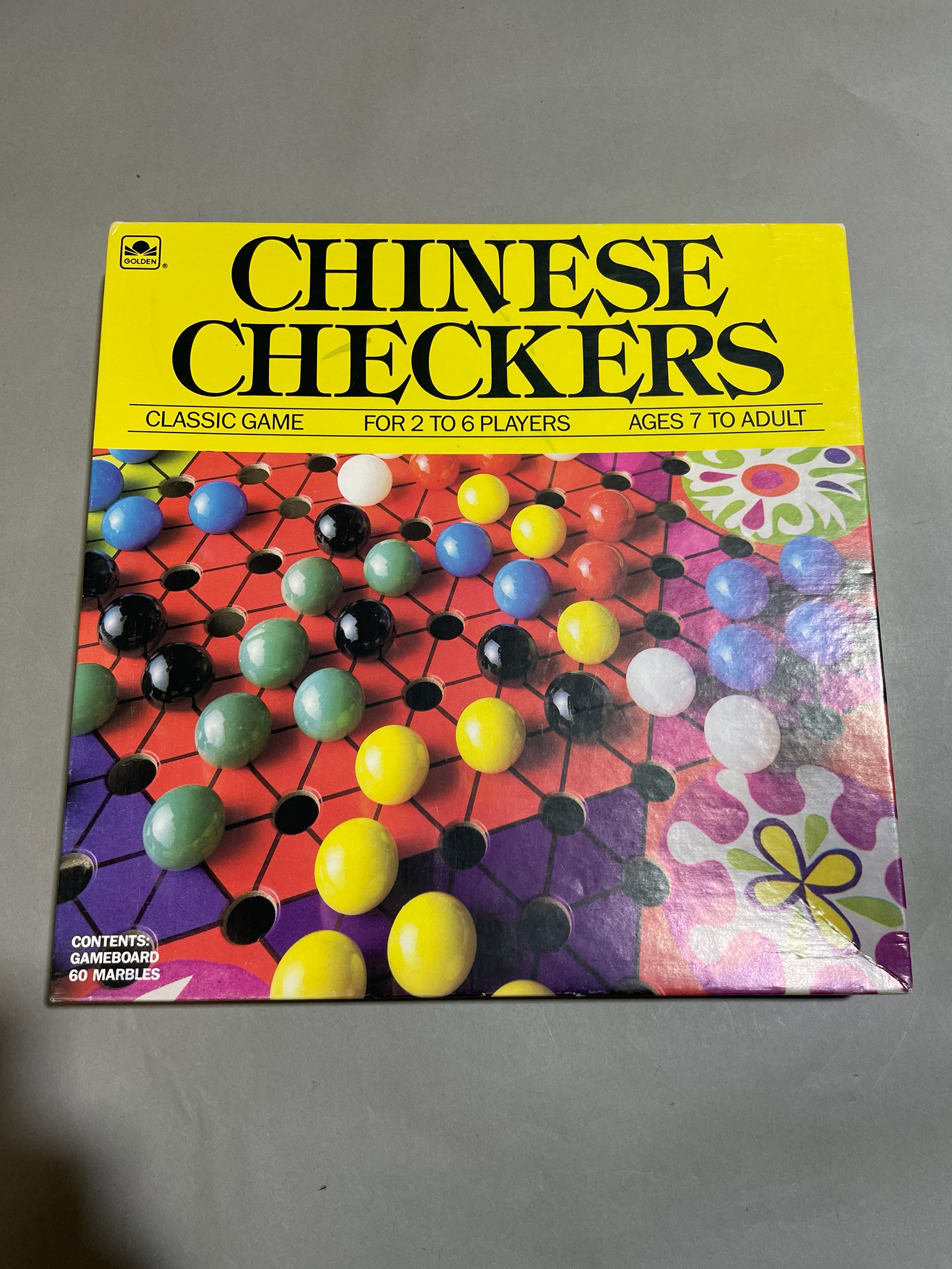 Golden Yellow Classic Chinese Checkers Board Game