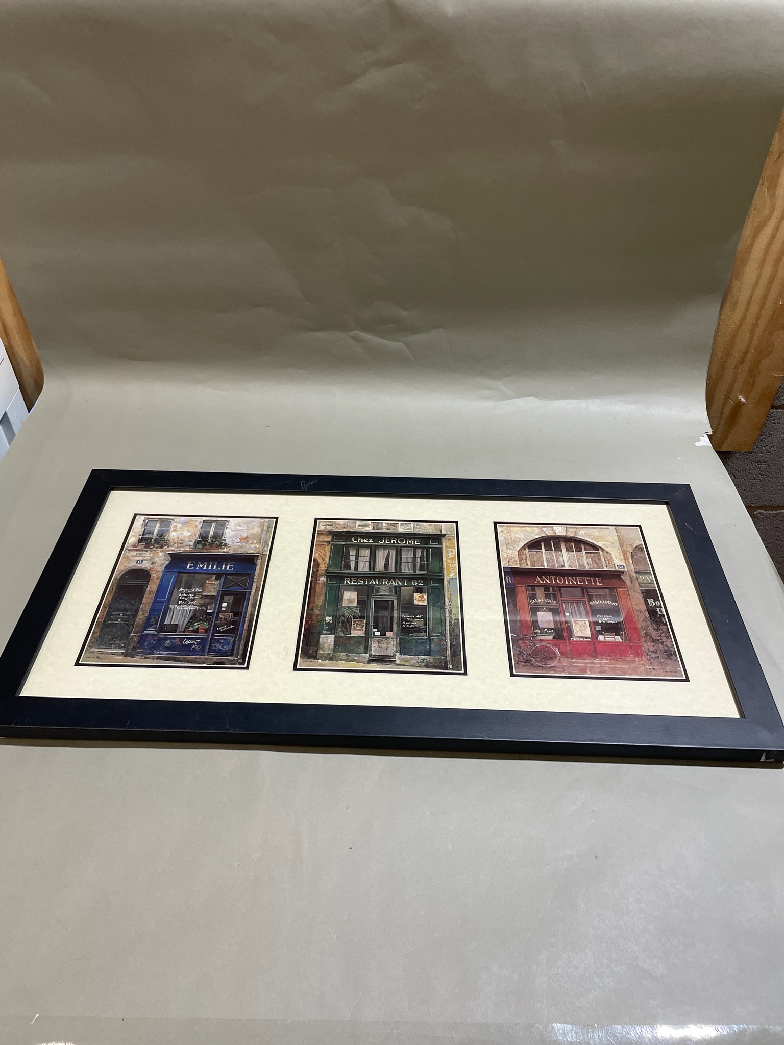 Black Triptych Framed Wall Art