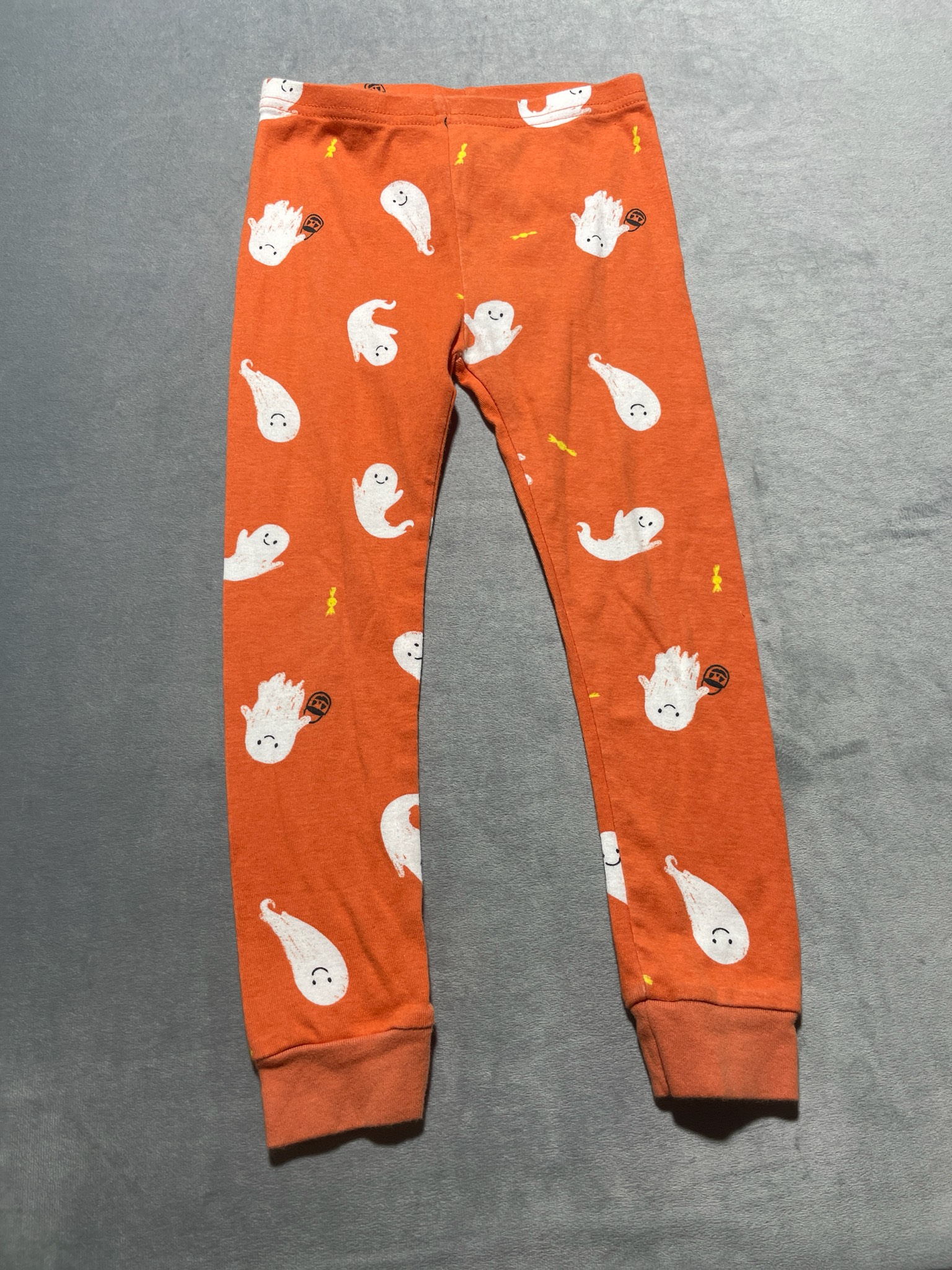 Carter's Orange Ghost Cotton pj bottoms size 4T