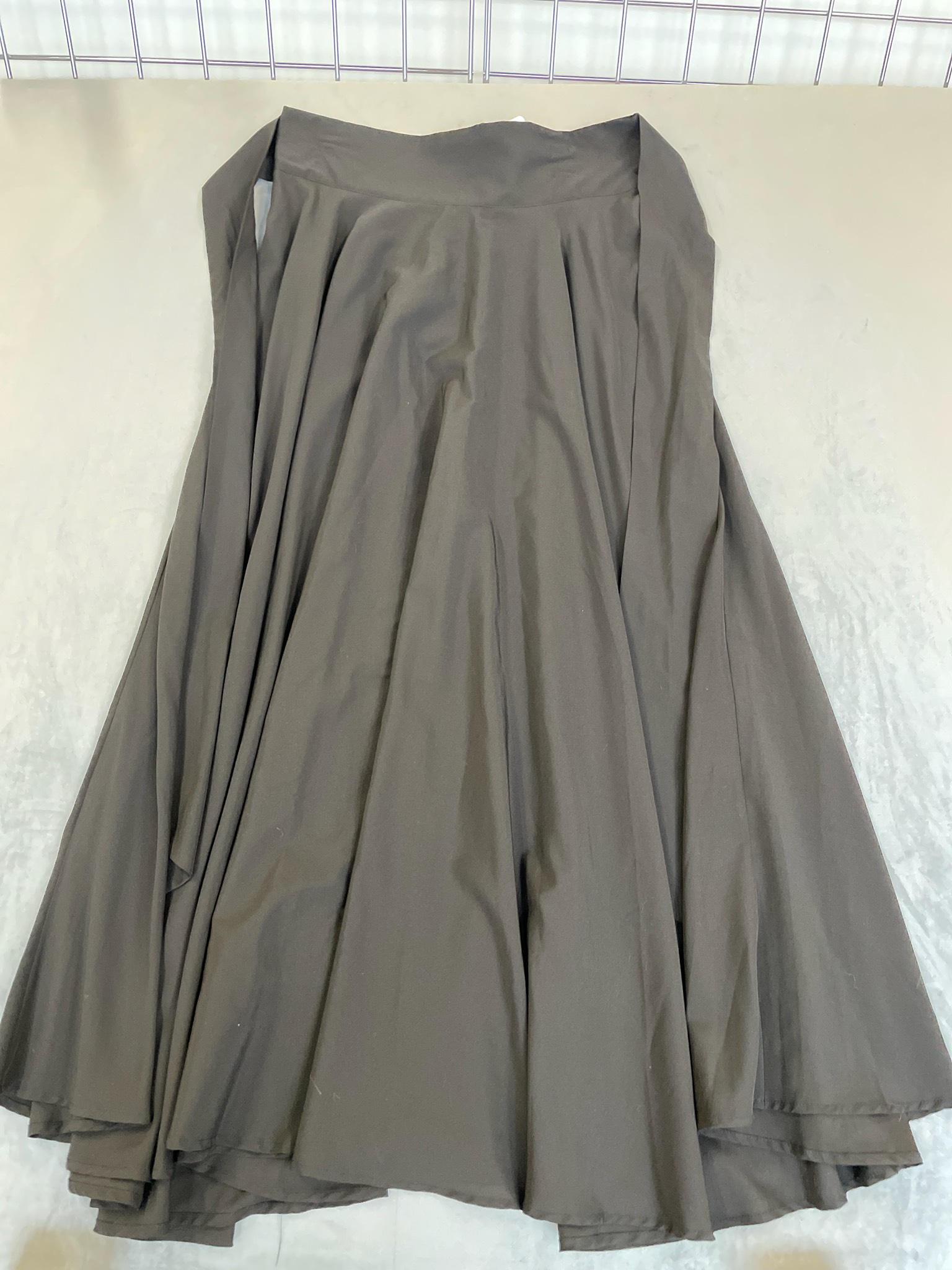 Dark Charcoal Gray Woven Skirt Size XL