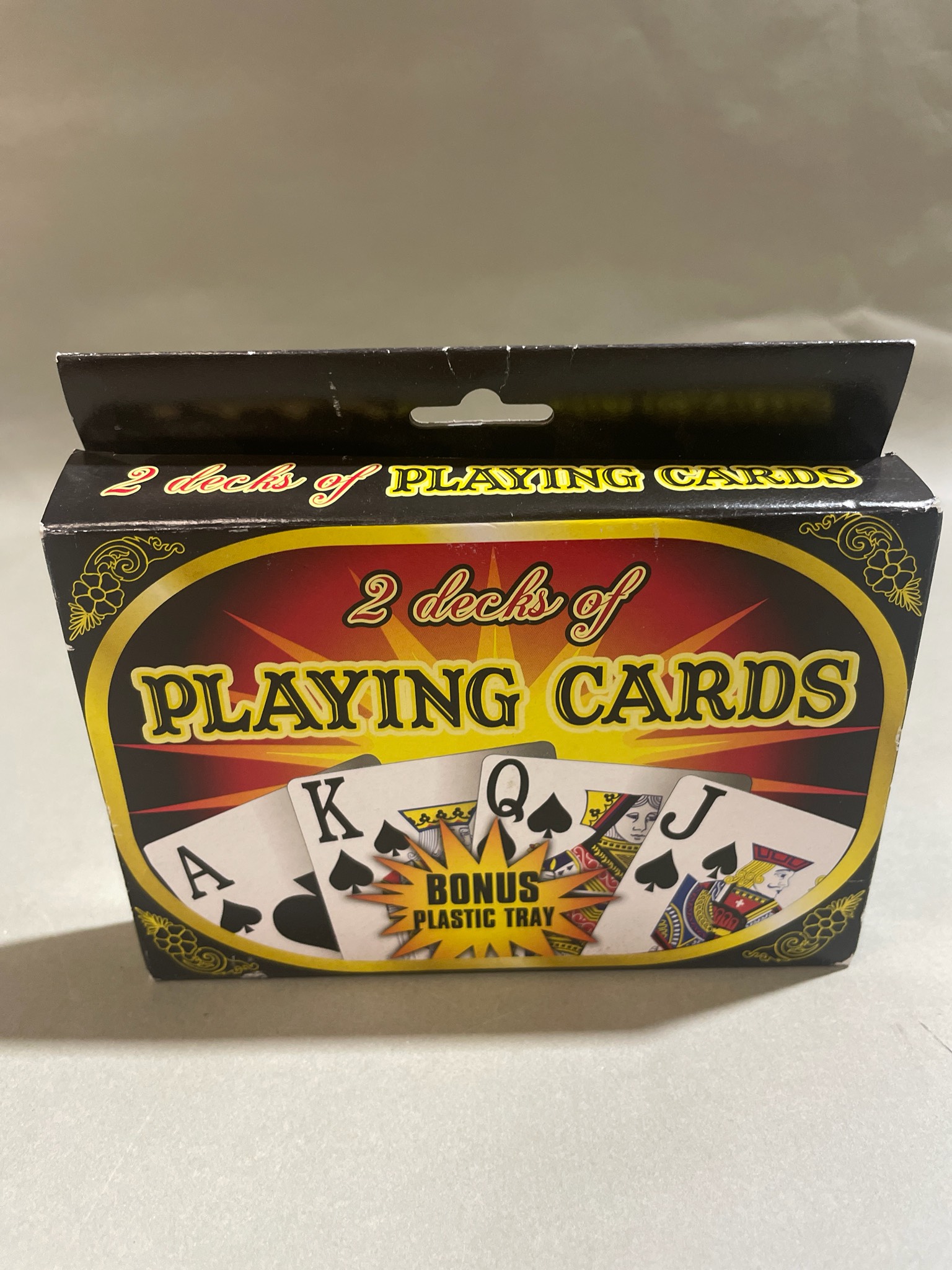 Multicolor Boxed Playing Cards Size 2 decks