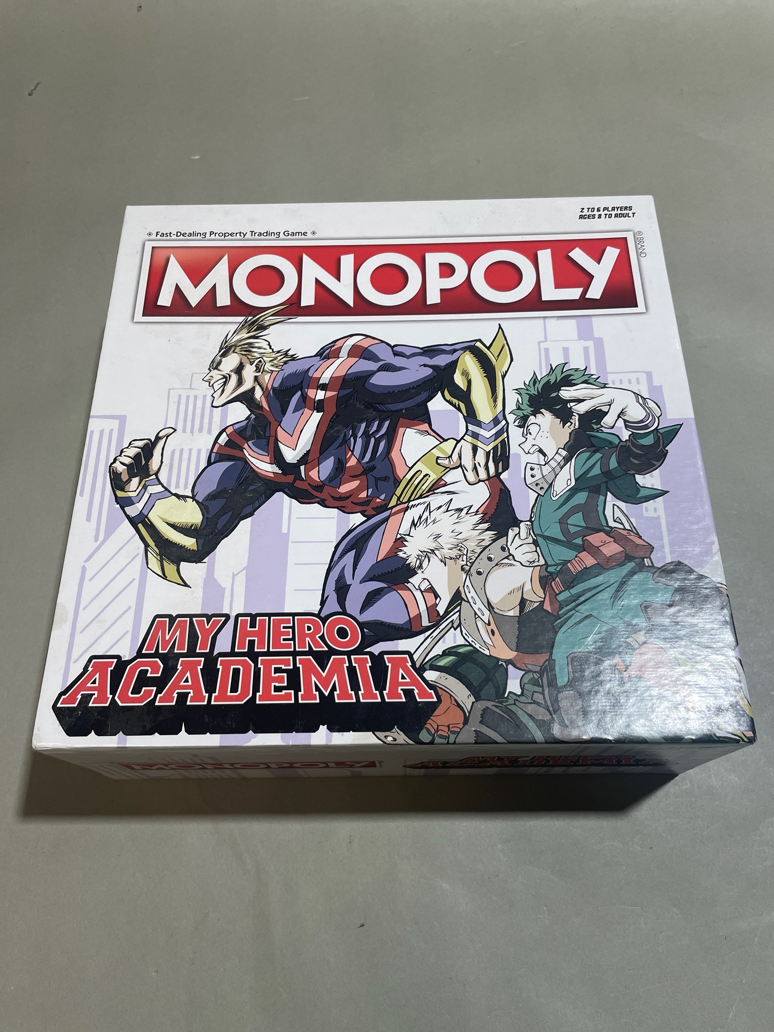 Monopoly White Licensed My Hero Academia Board Game