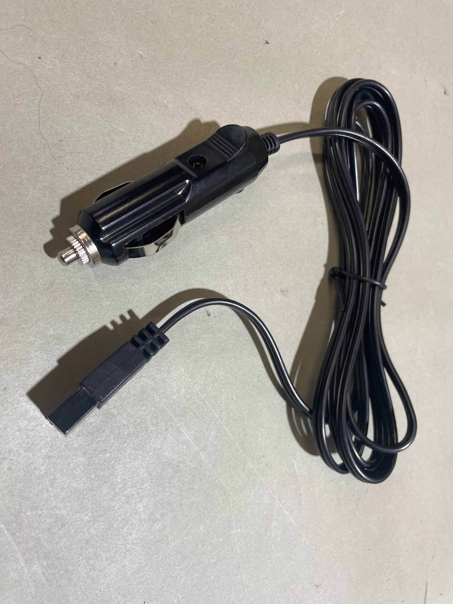 Black 12V Car Power Cable