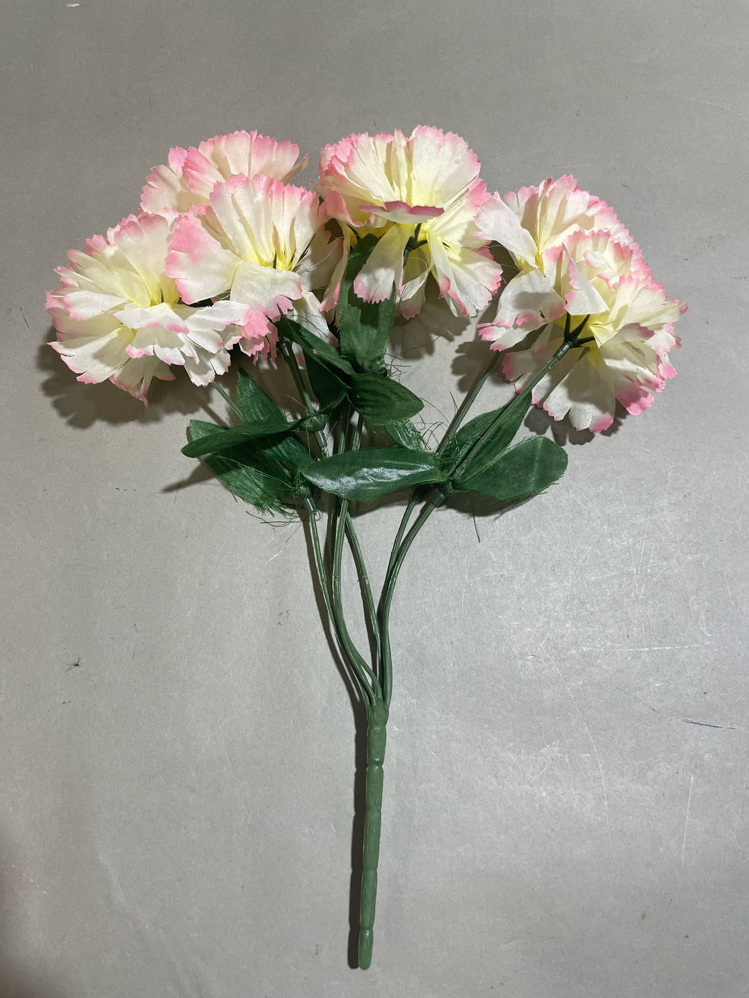 Ivory Pink Multi-Head Faux Carnation Bunch