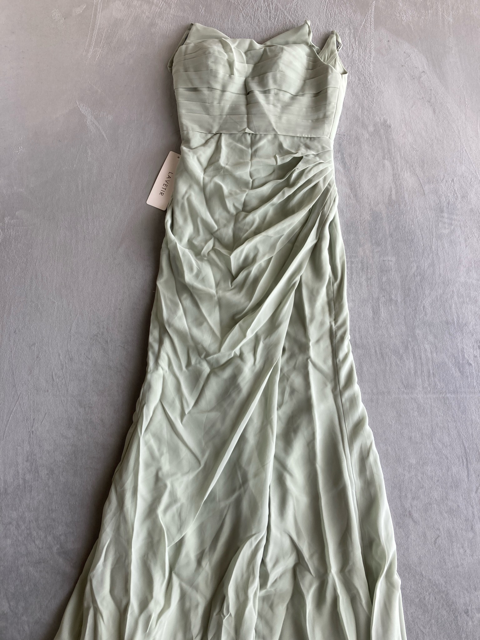 LAVETIR Sage Green Chiffon Dress Size Size 4