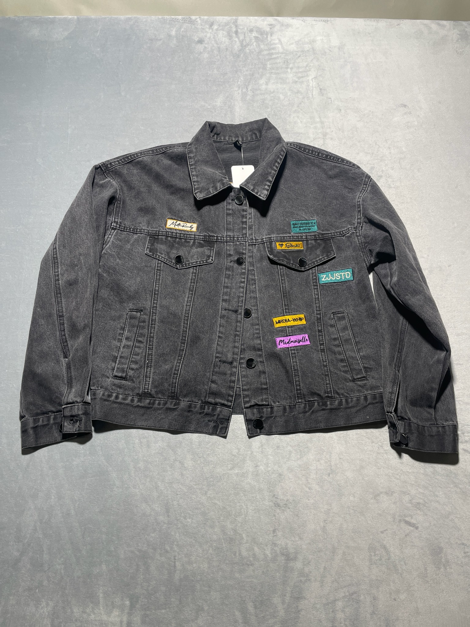 Charcoal Denim Trucker Jacket