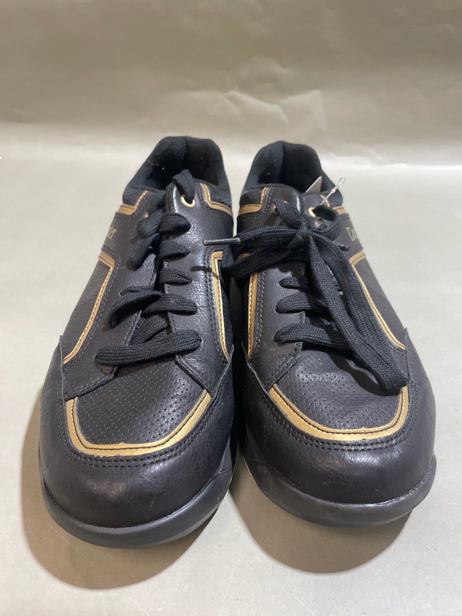 Dexter Black Lace-Up Sneakers Size US 11 M (D)