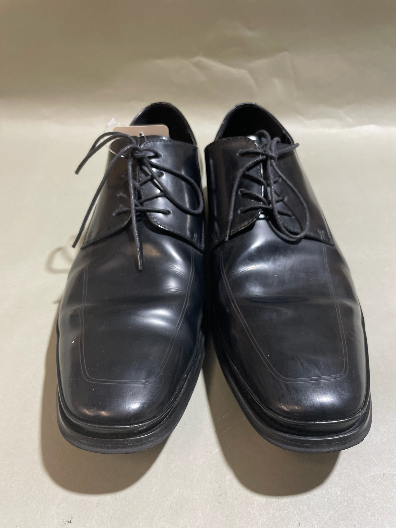 Kenneth Cole Black Leather Lace-Up Dress Shoes Size 12M