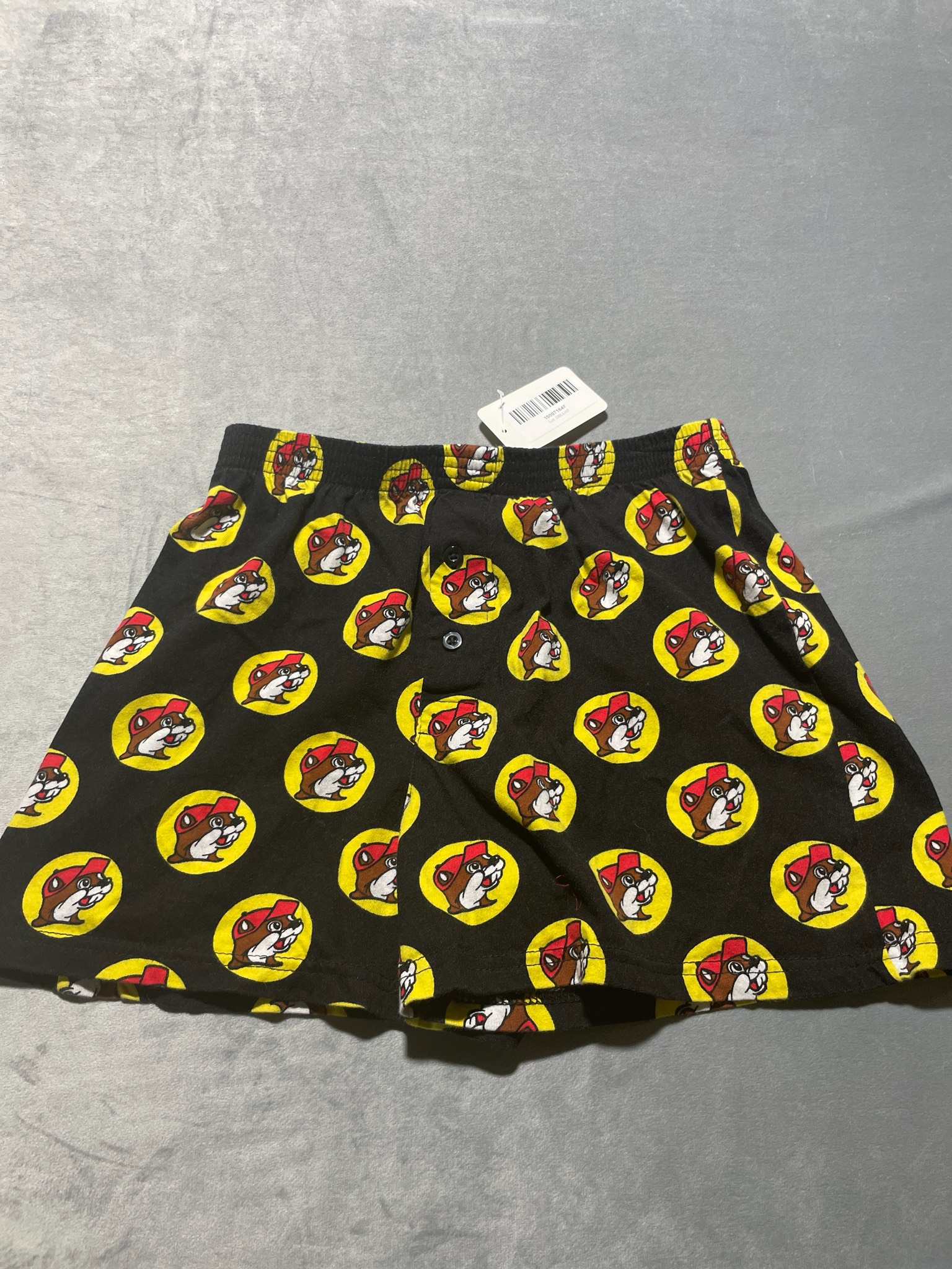 Black Cartoon Beaver Knit Shorts Size S