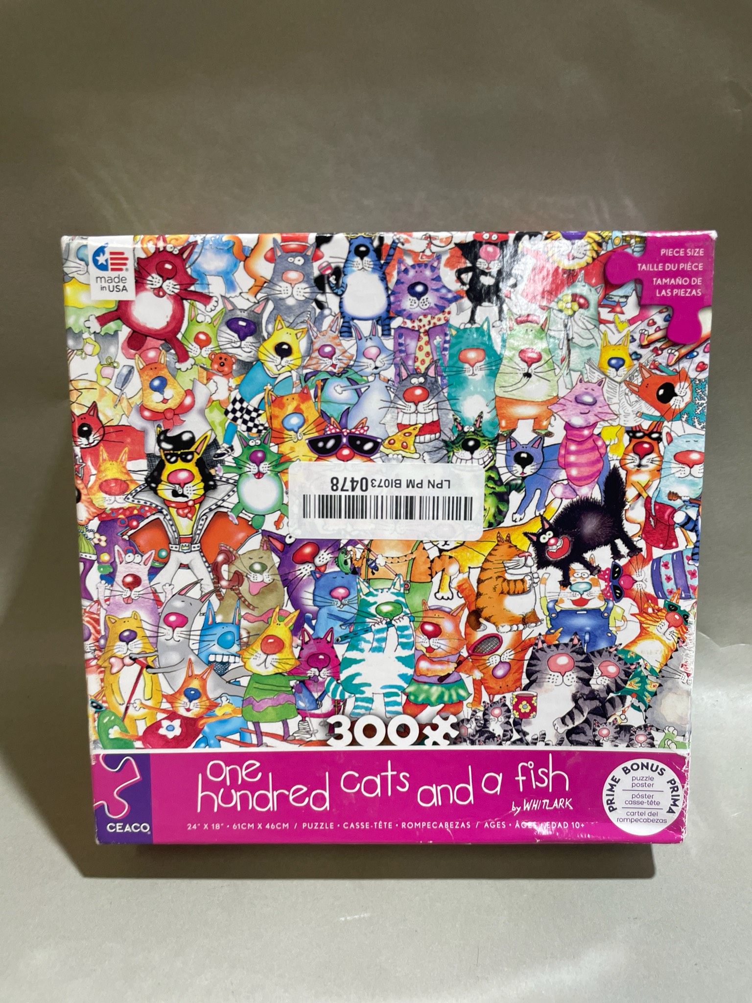 CEACO Multicolor 300-Piece Jigsaw Puzzle Size 24" x 18"