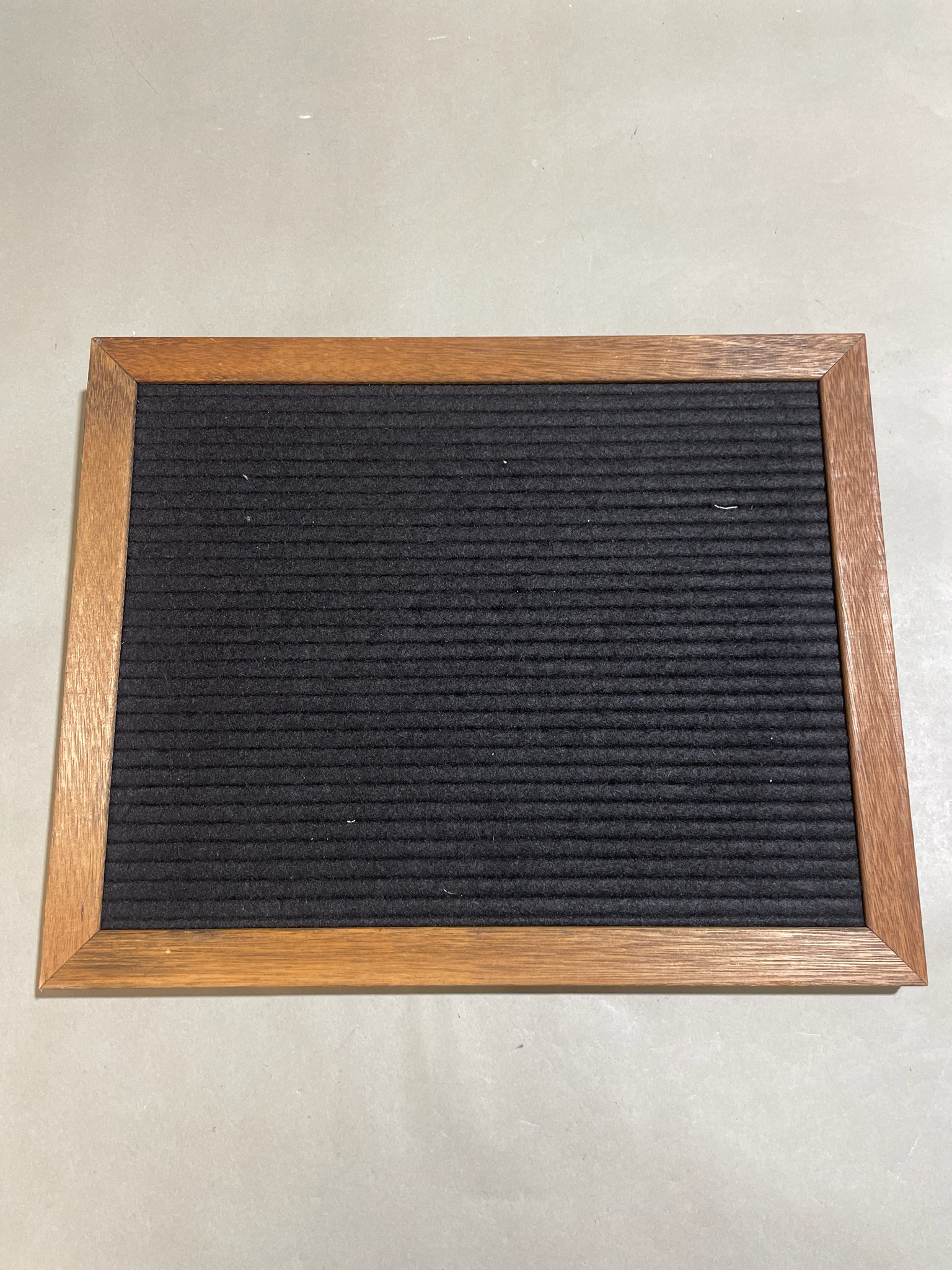 Black and Brown Wood Frame Letter Board