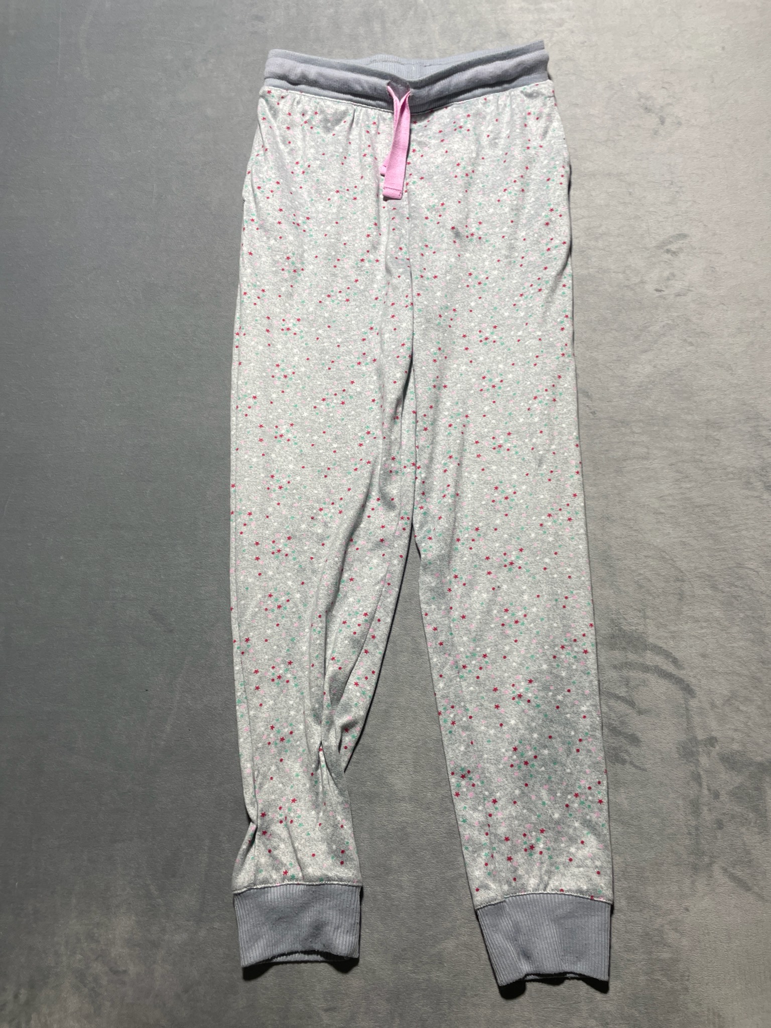 Kidtopia gray star pattern pj pants size medium