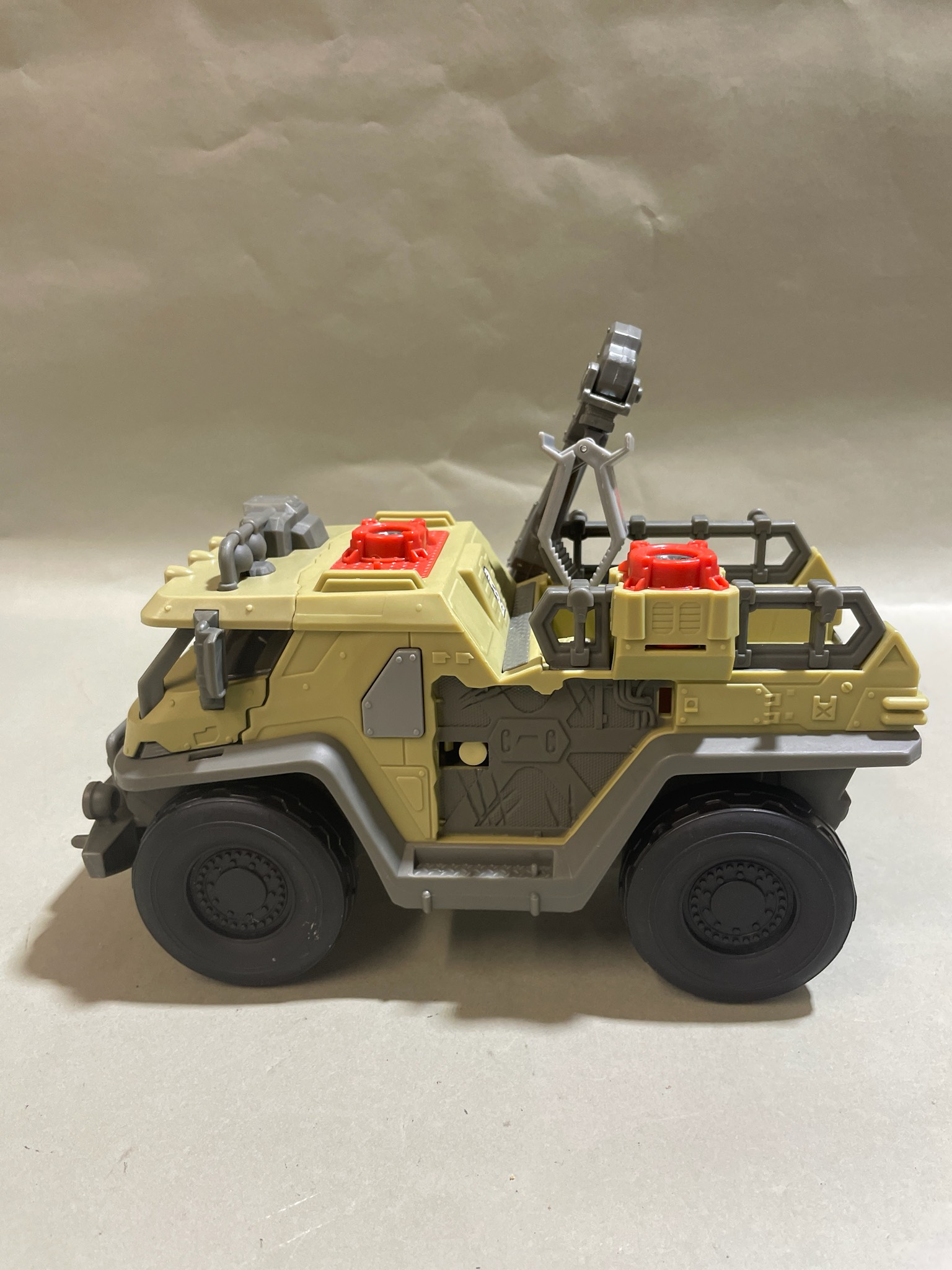 Tan and Gray Crane Truck