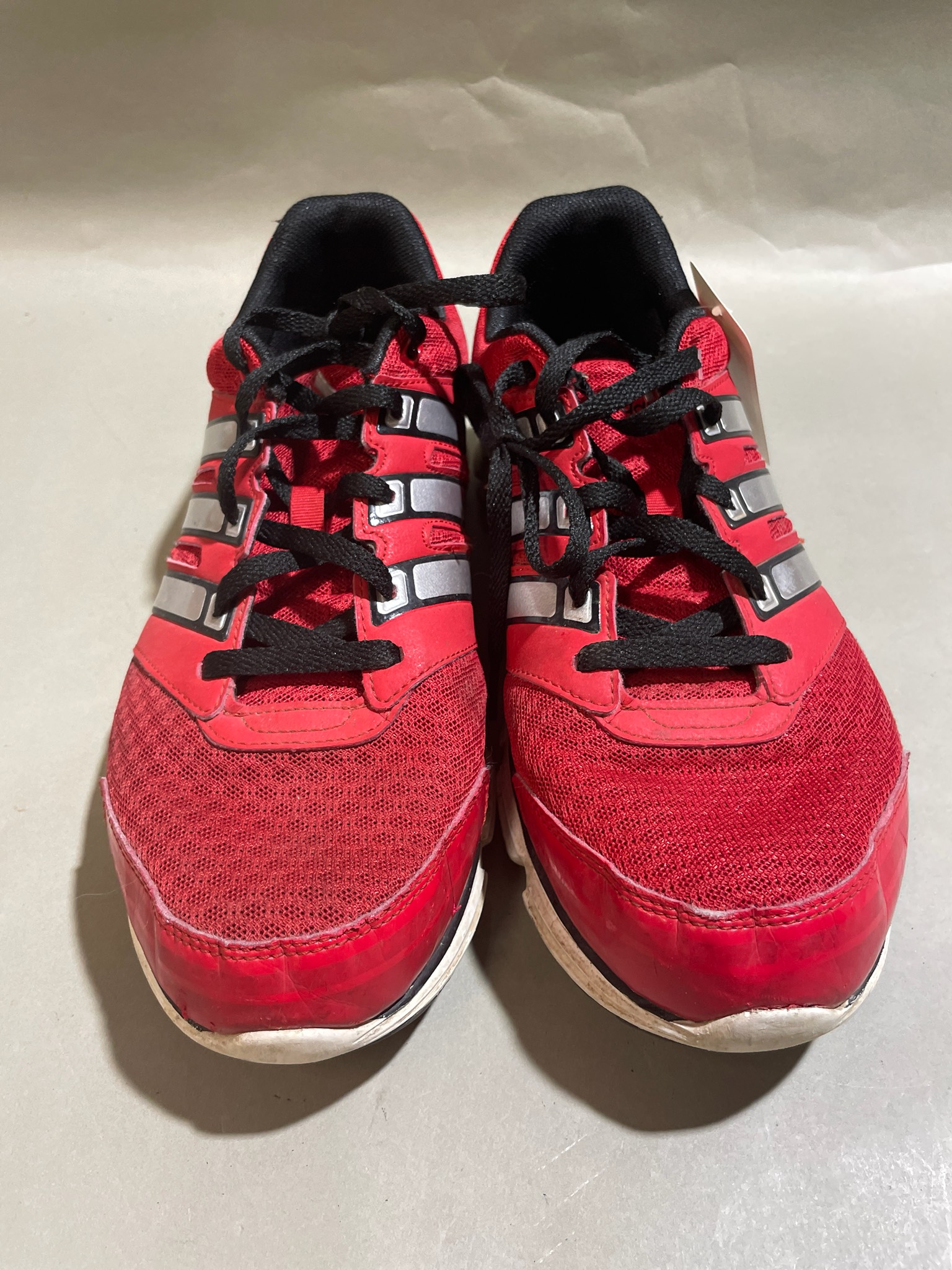 adidas Red Low-Top Running Shoes Size US 10.5
