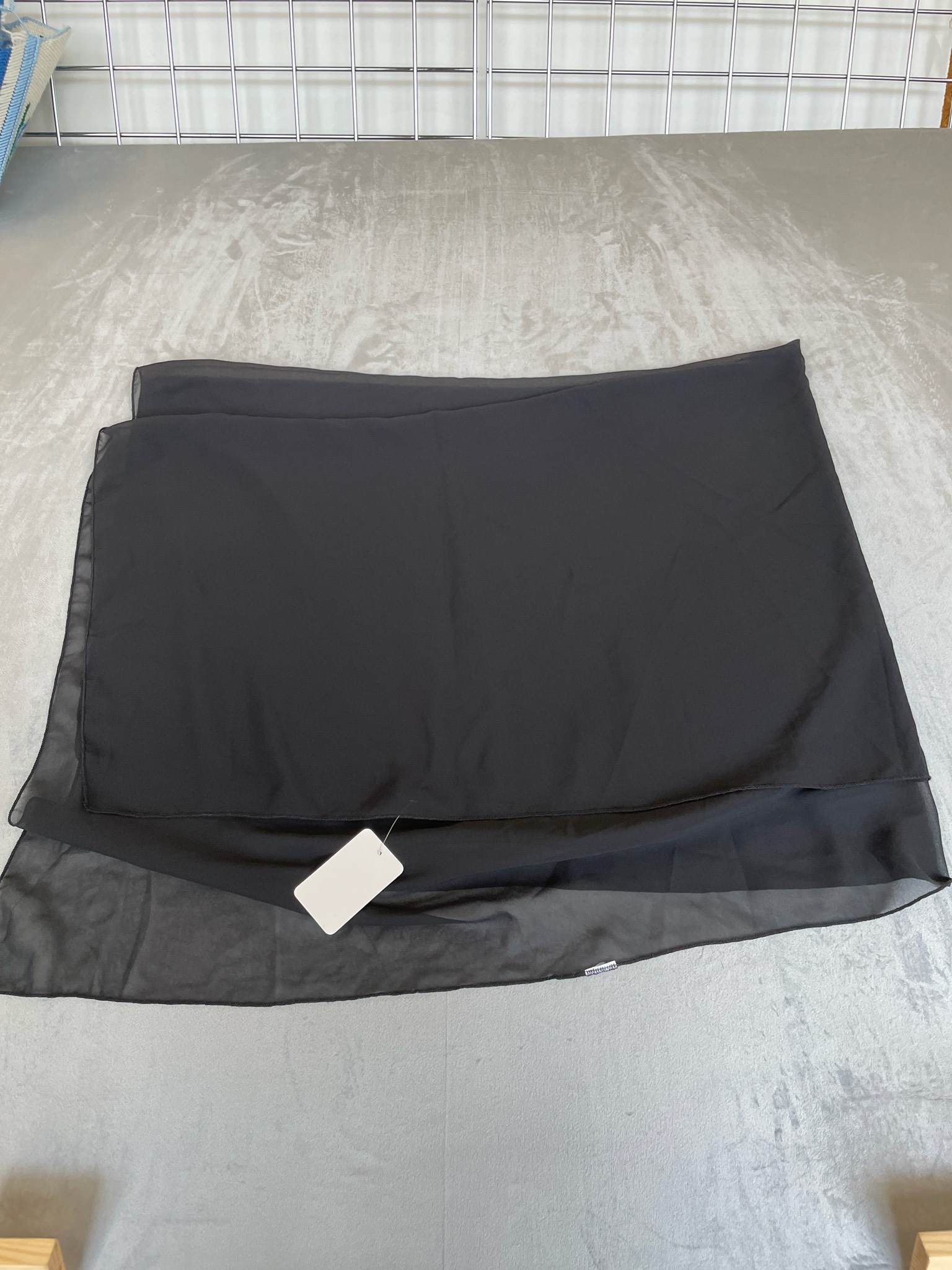 Black Sheer Scarf