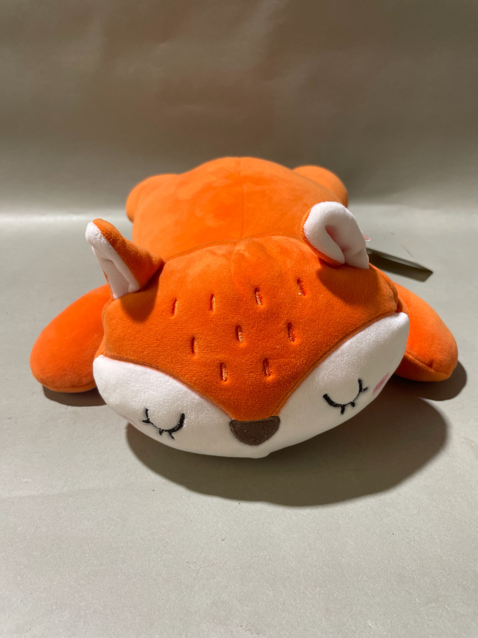 Orange Plush Fox Pillow
