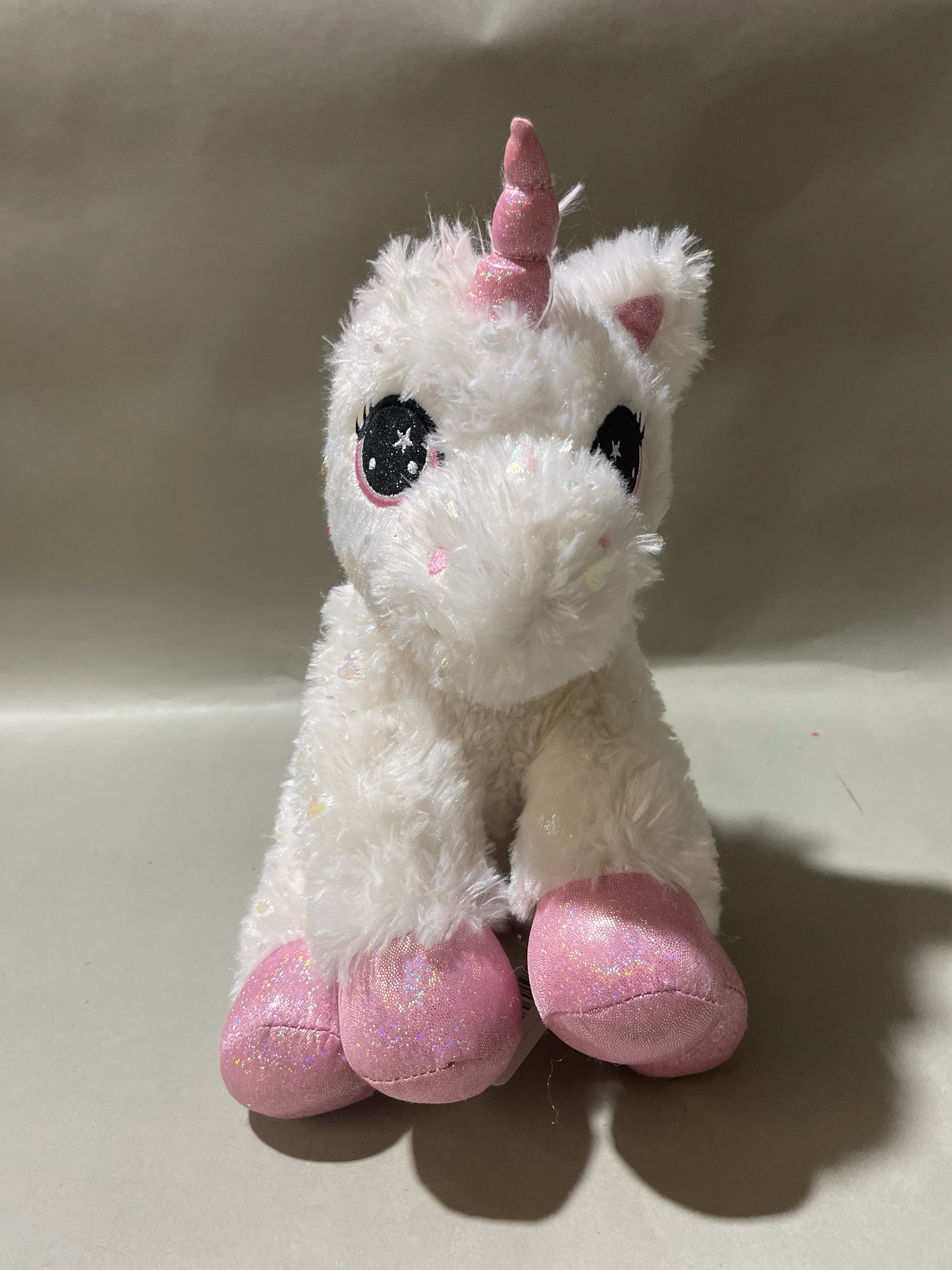 Caravan Softoys White Sparkly Unicorn Plush