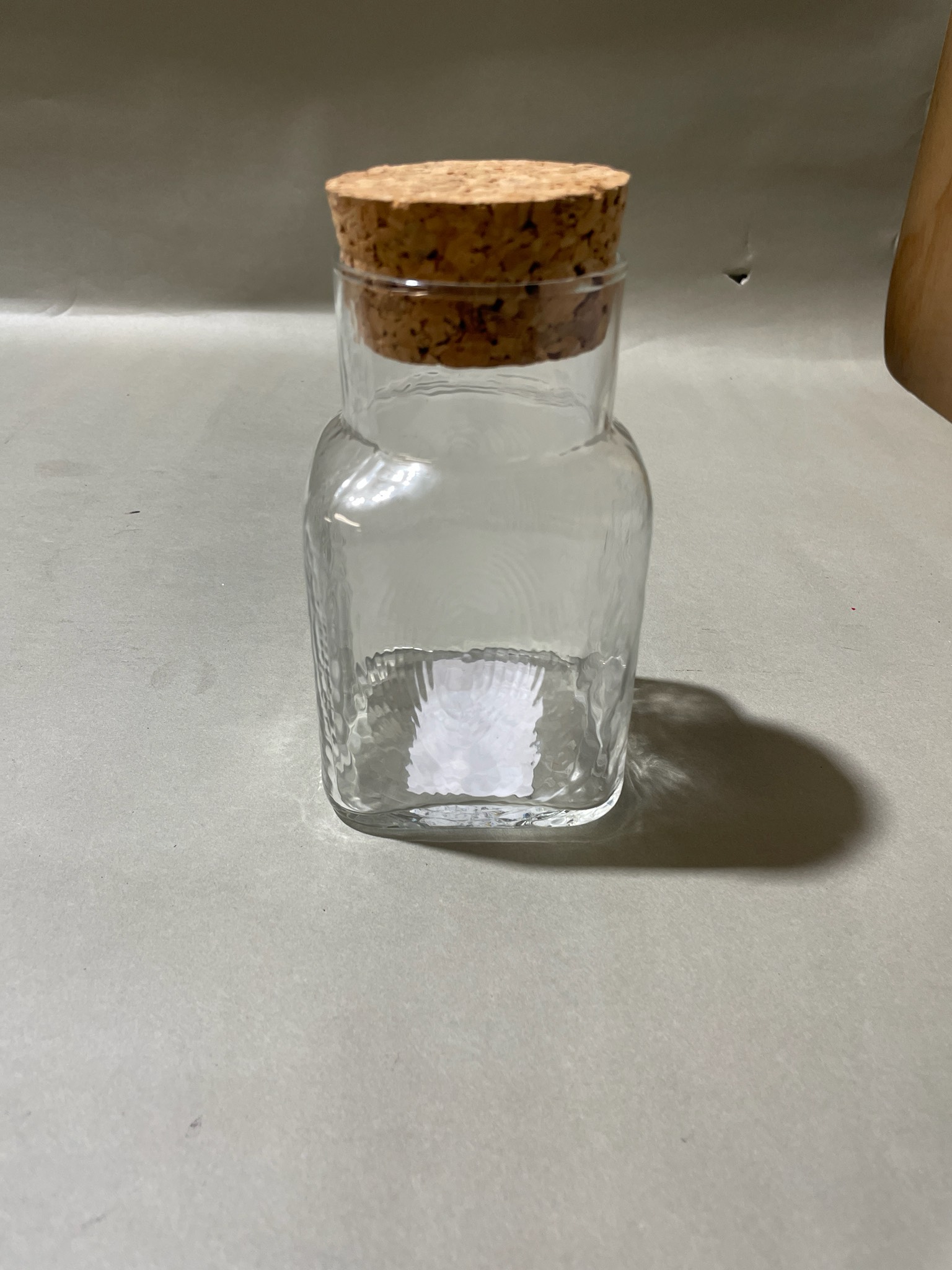 Clear Glass Storage Jar