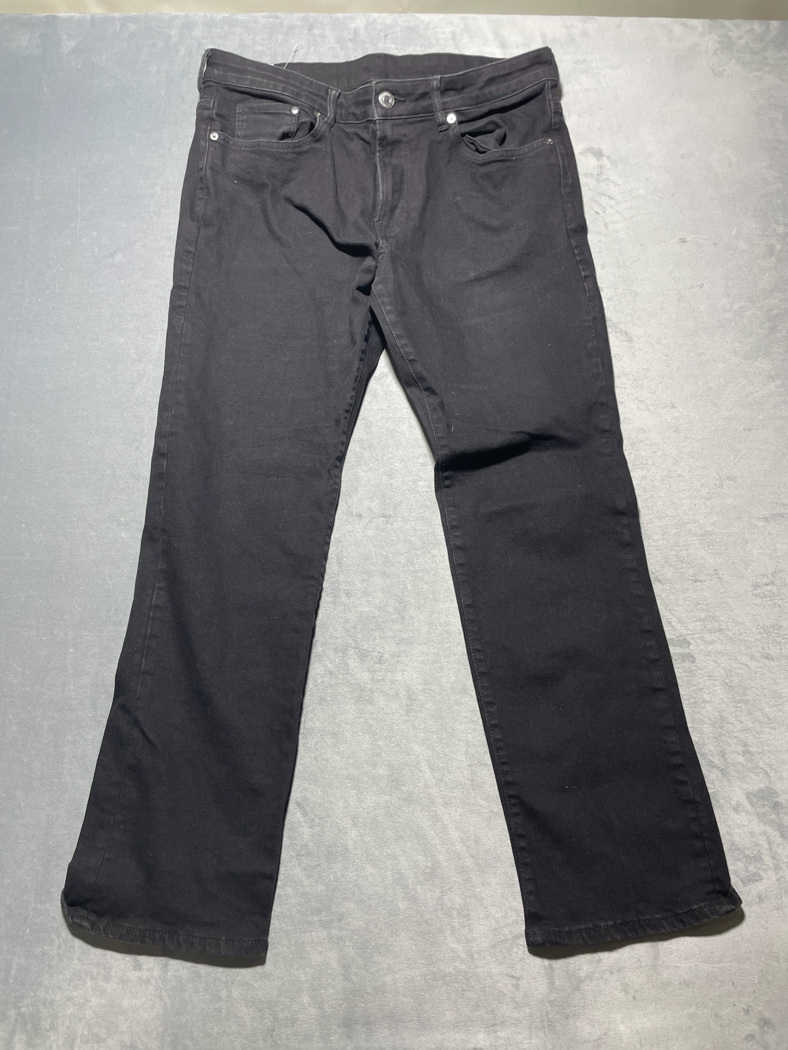 H&M Black Cotton Blend Jeans Size 36/32