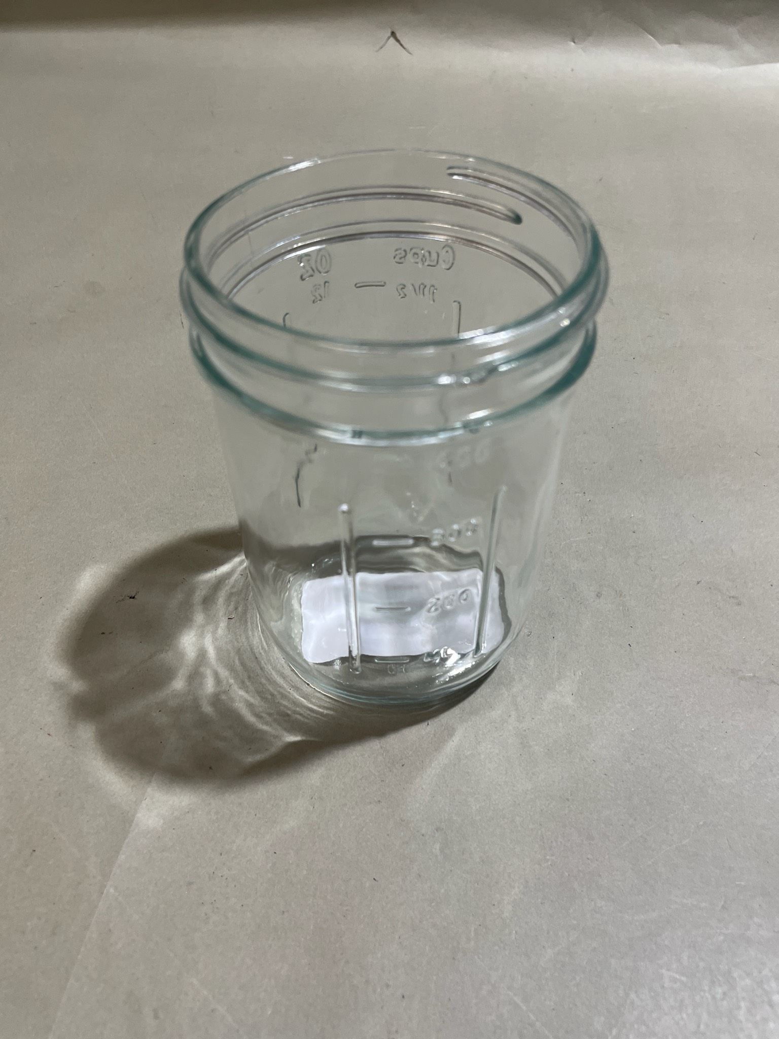 Clear Mason-Style Glass Jar