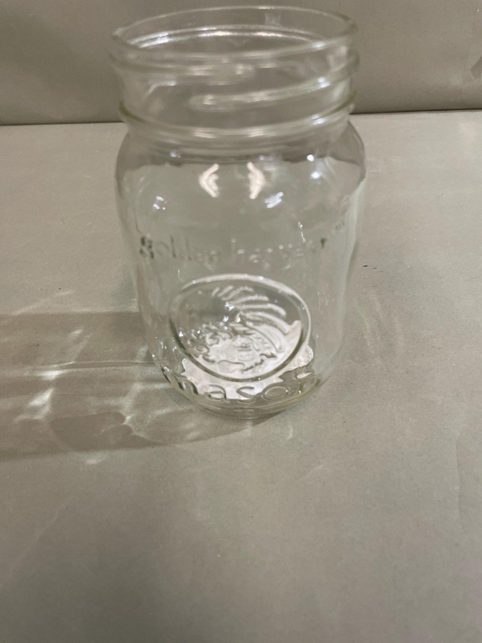 Mason Clear Glass Canning Jar