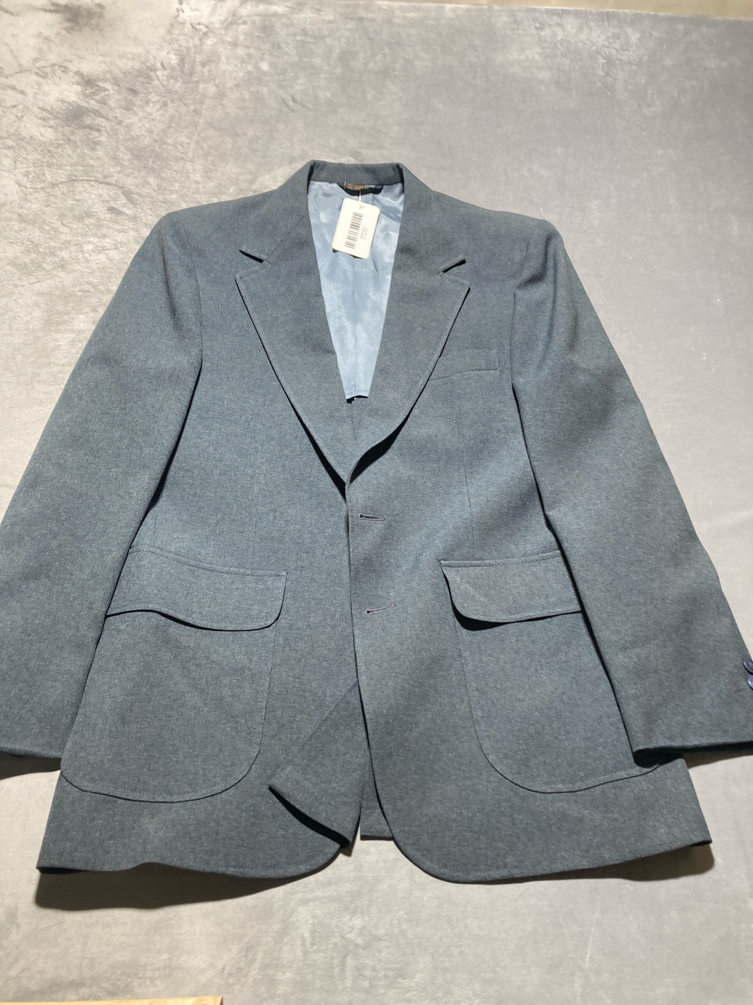 Haggar Blue-Gray Woven Suit Jacket