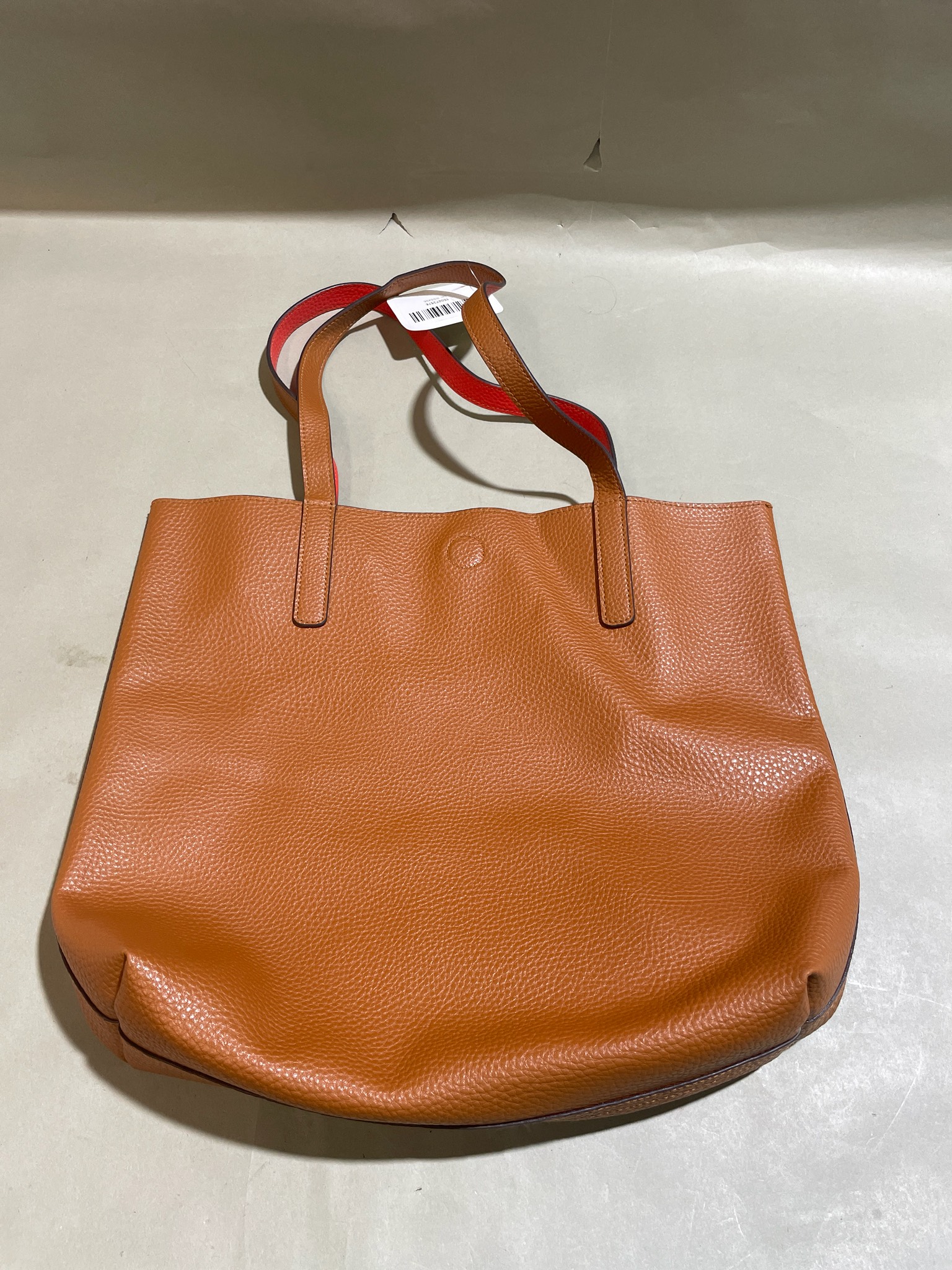 Tan Pebbled Leather Tote