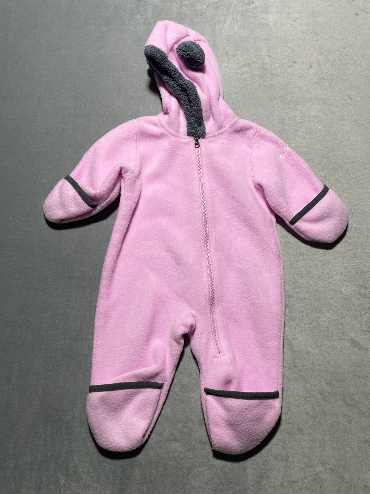 Columbia Light Pink Polyester Fleece One-Piece Size 3-6 months
