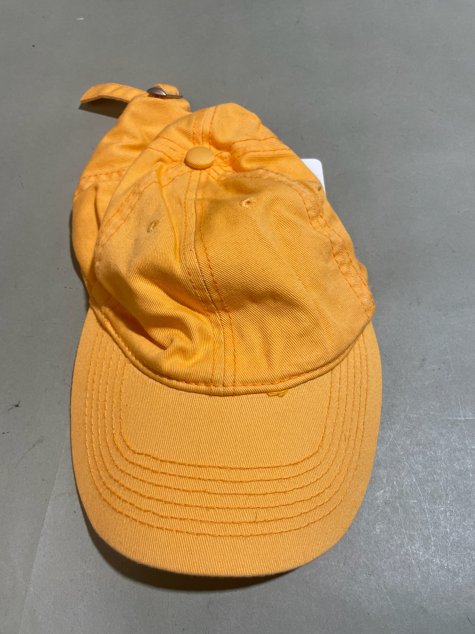 Orange Strapback Baseball Cap