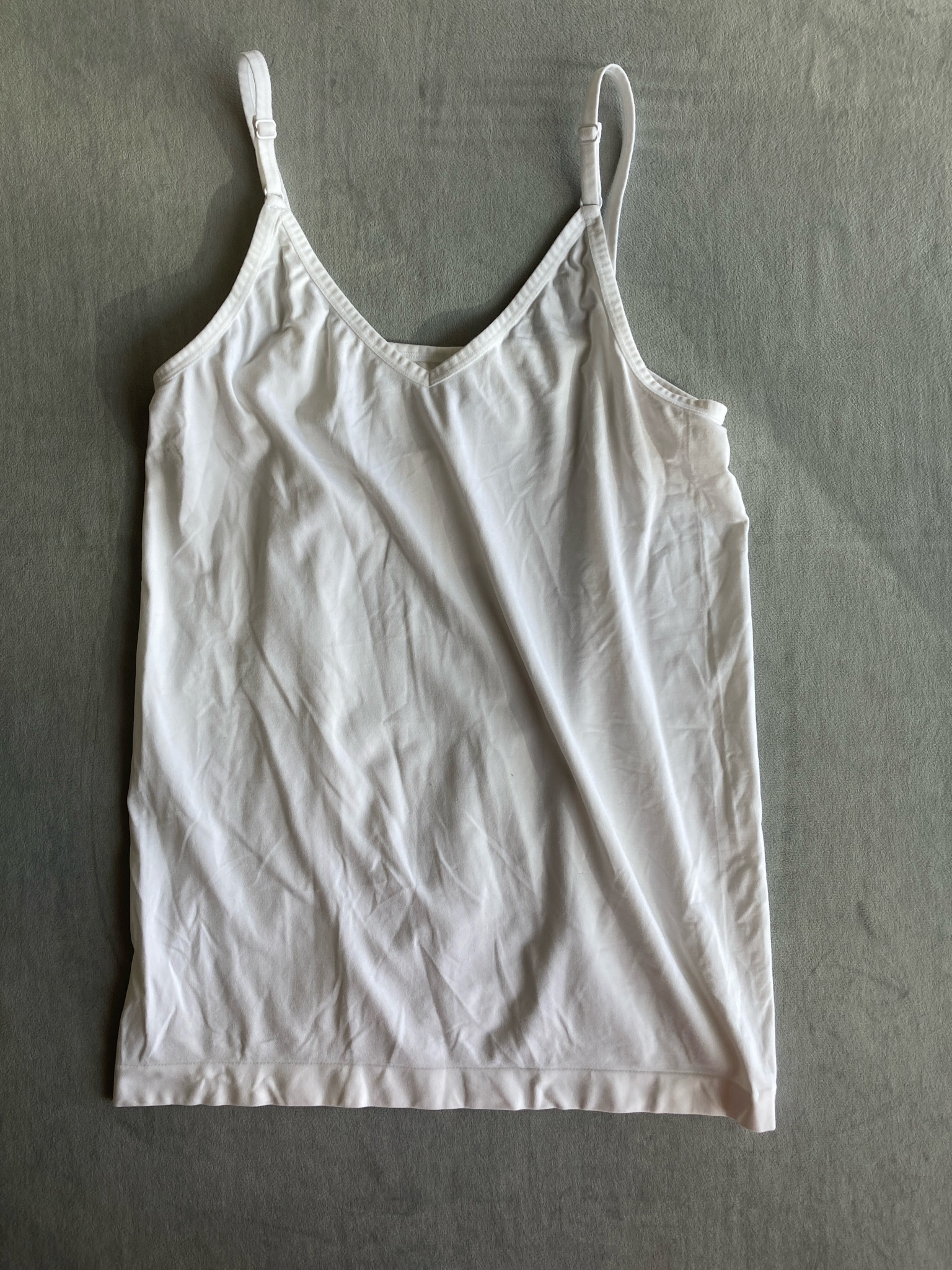 Modern Movement White Nylon-Spandex Camisole Size XL