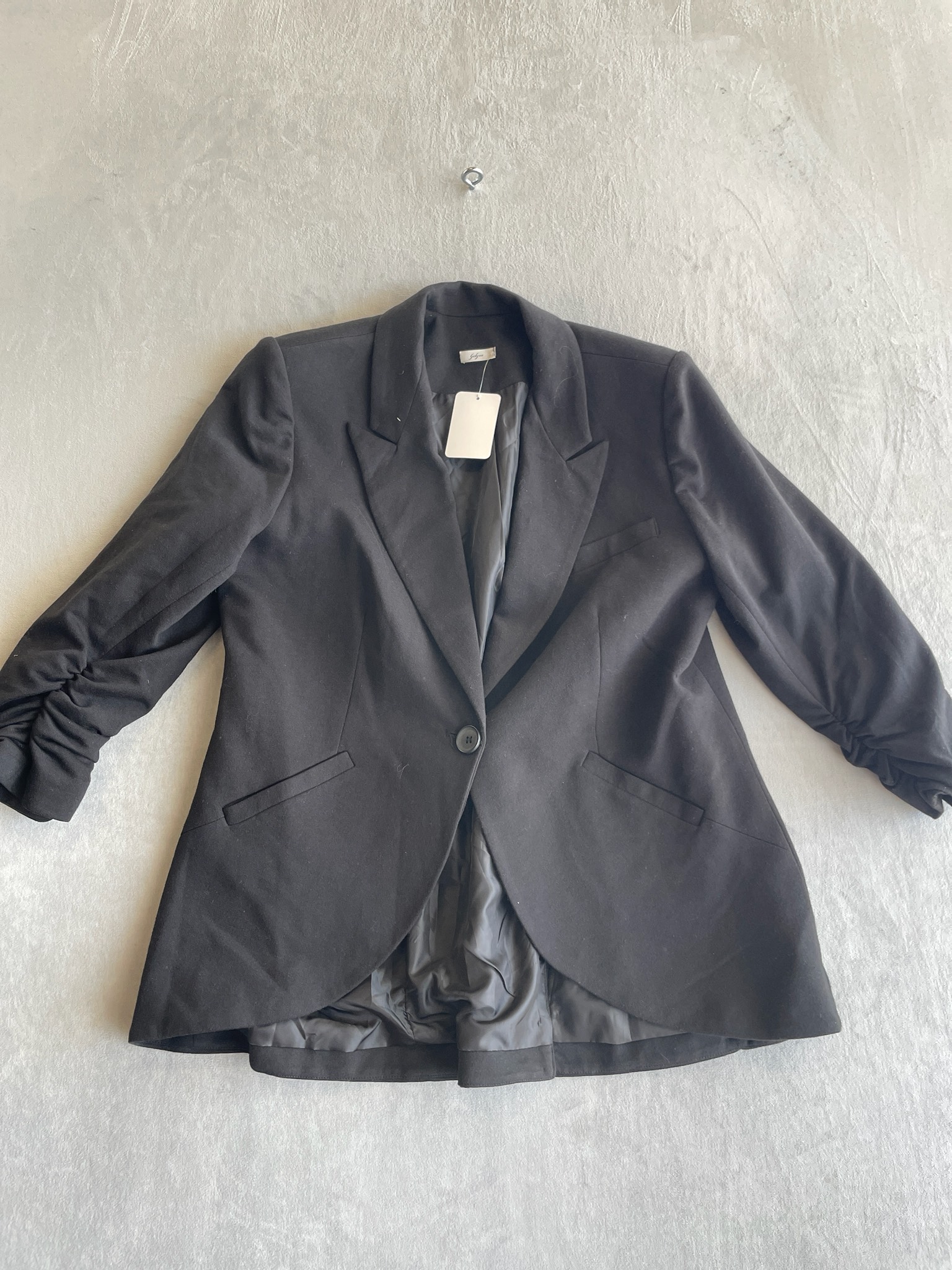 Black Woven Blazer