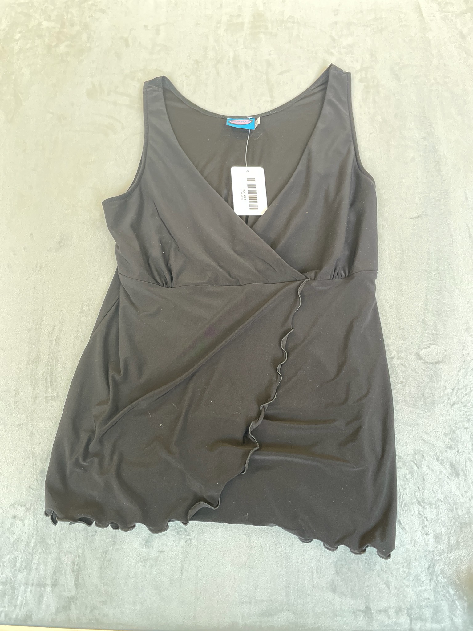 Majamas Black Jersey Wrap Dress Size L