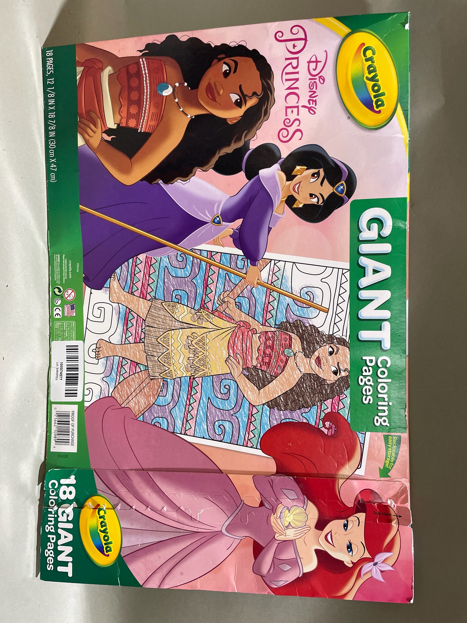Crayola Disney Princess Giant Coloring Pages Size 12 1/8 x 18 7/8 in