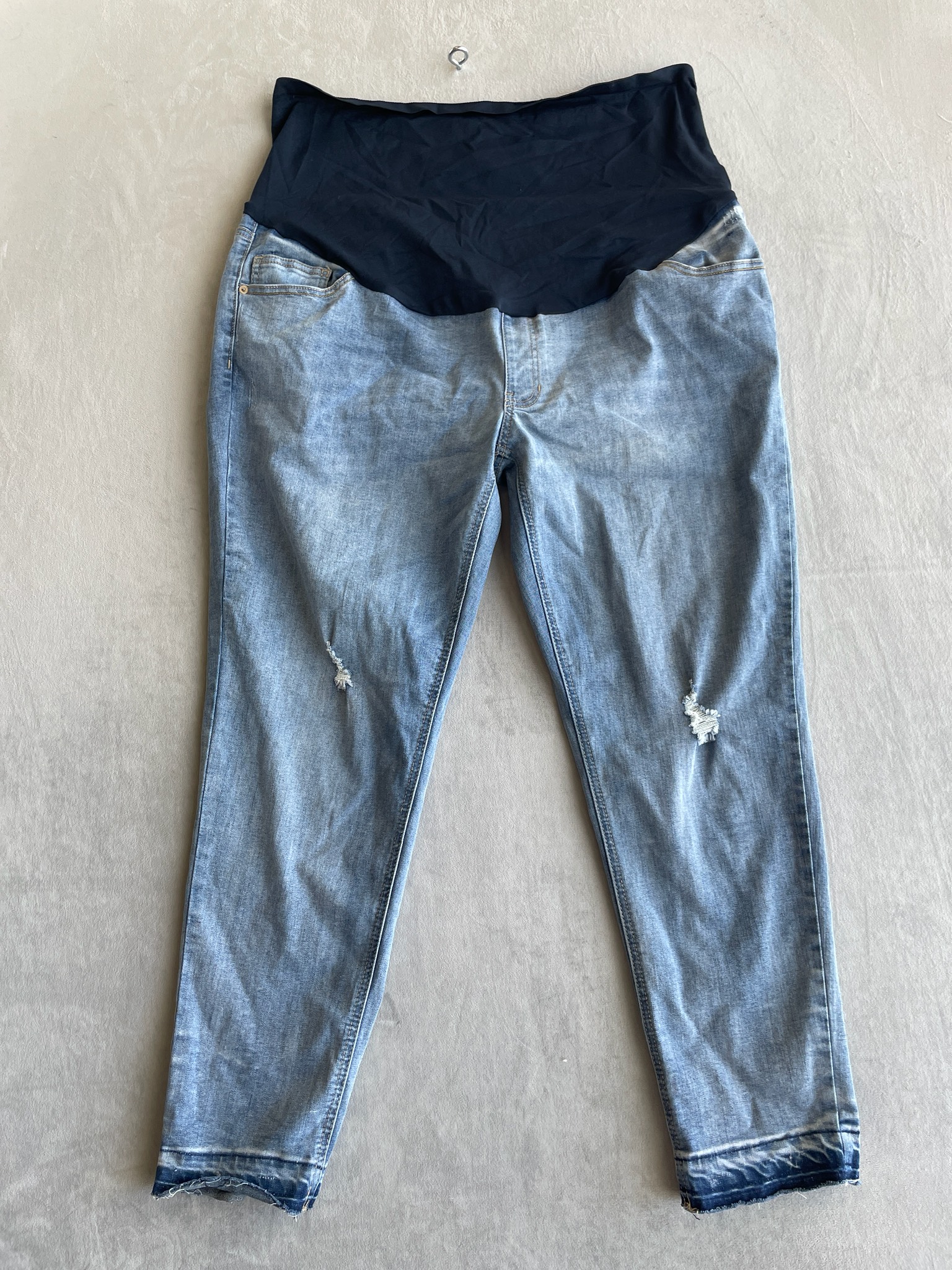 Time and Tru Light Blue Denim Maternity Jeans Size XXL
