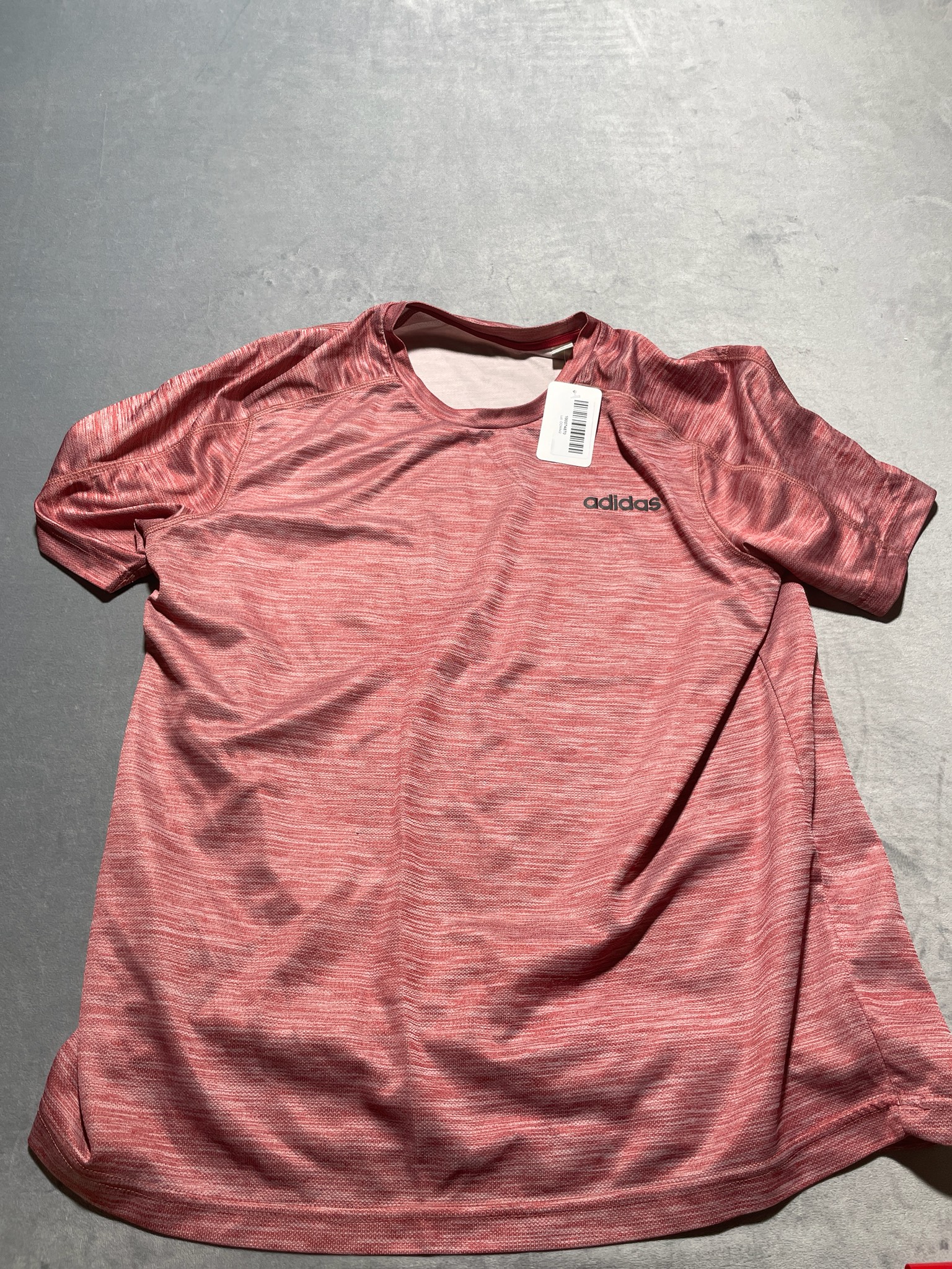 Adidas red athletic shirt size large