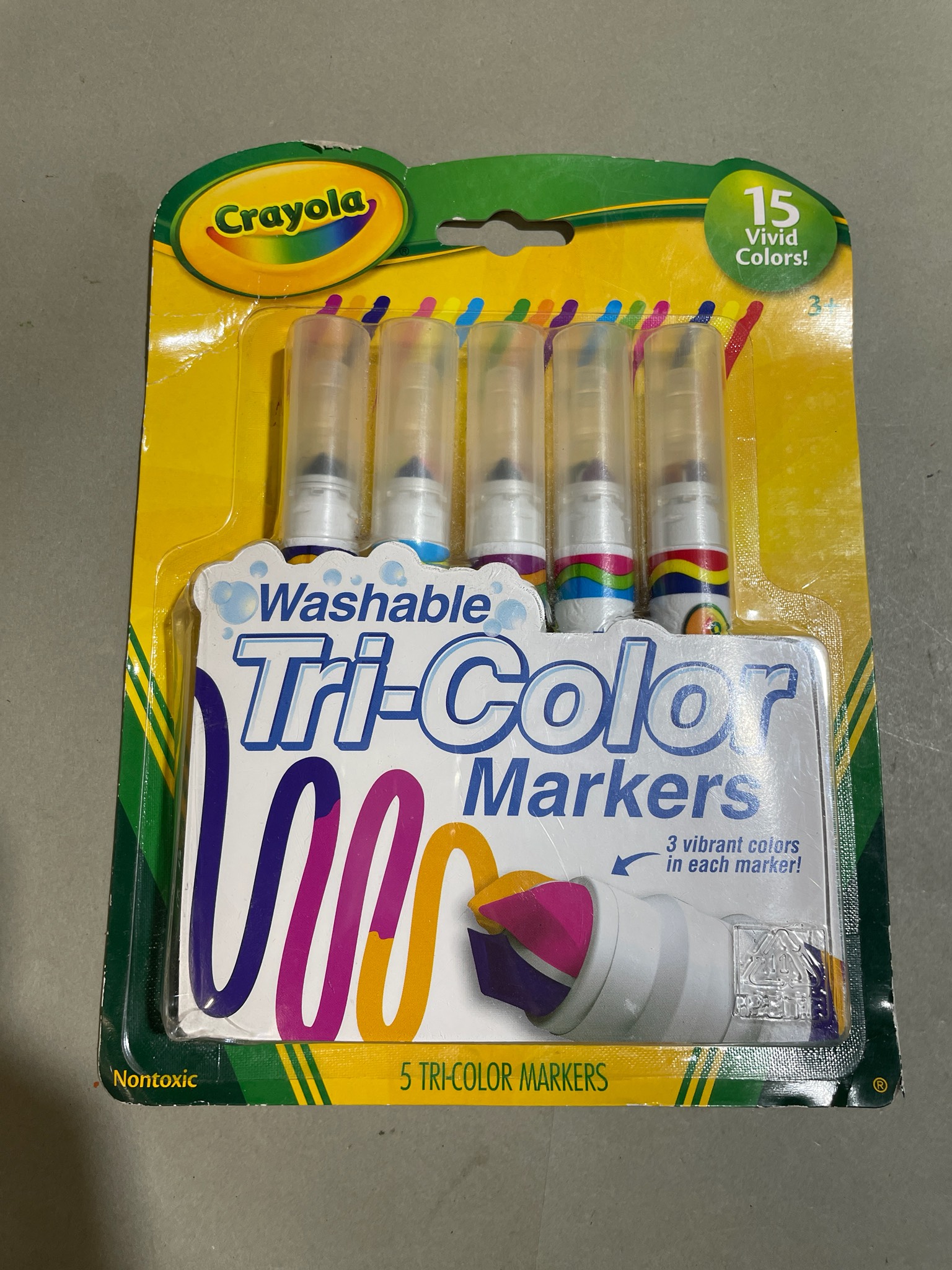 Crayola Multicolor Tri-Color Markers Size 5 Pack