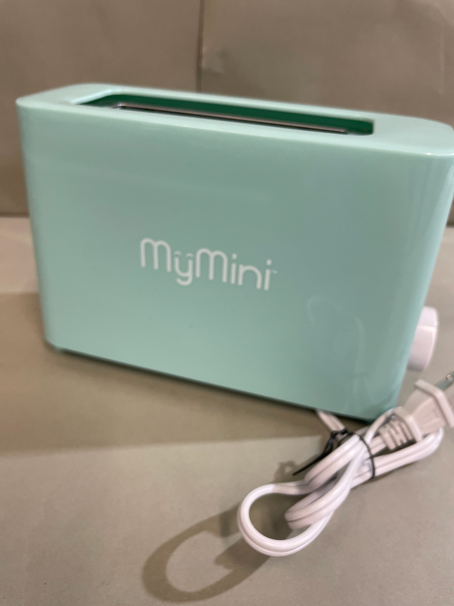 MyMini Mint Green Compact Single-Slot Toaster