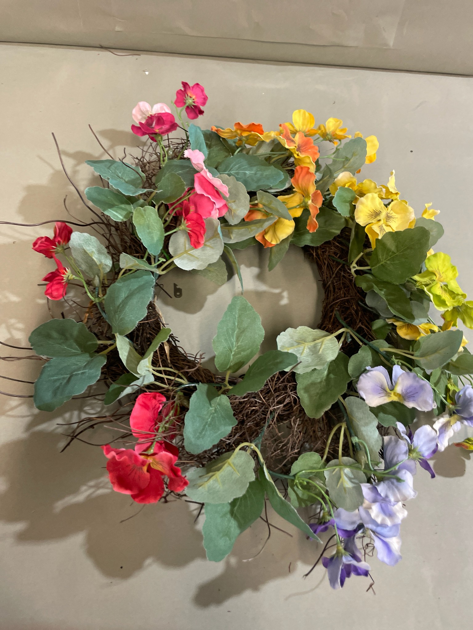 Multicolor Grapevine Wreath